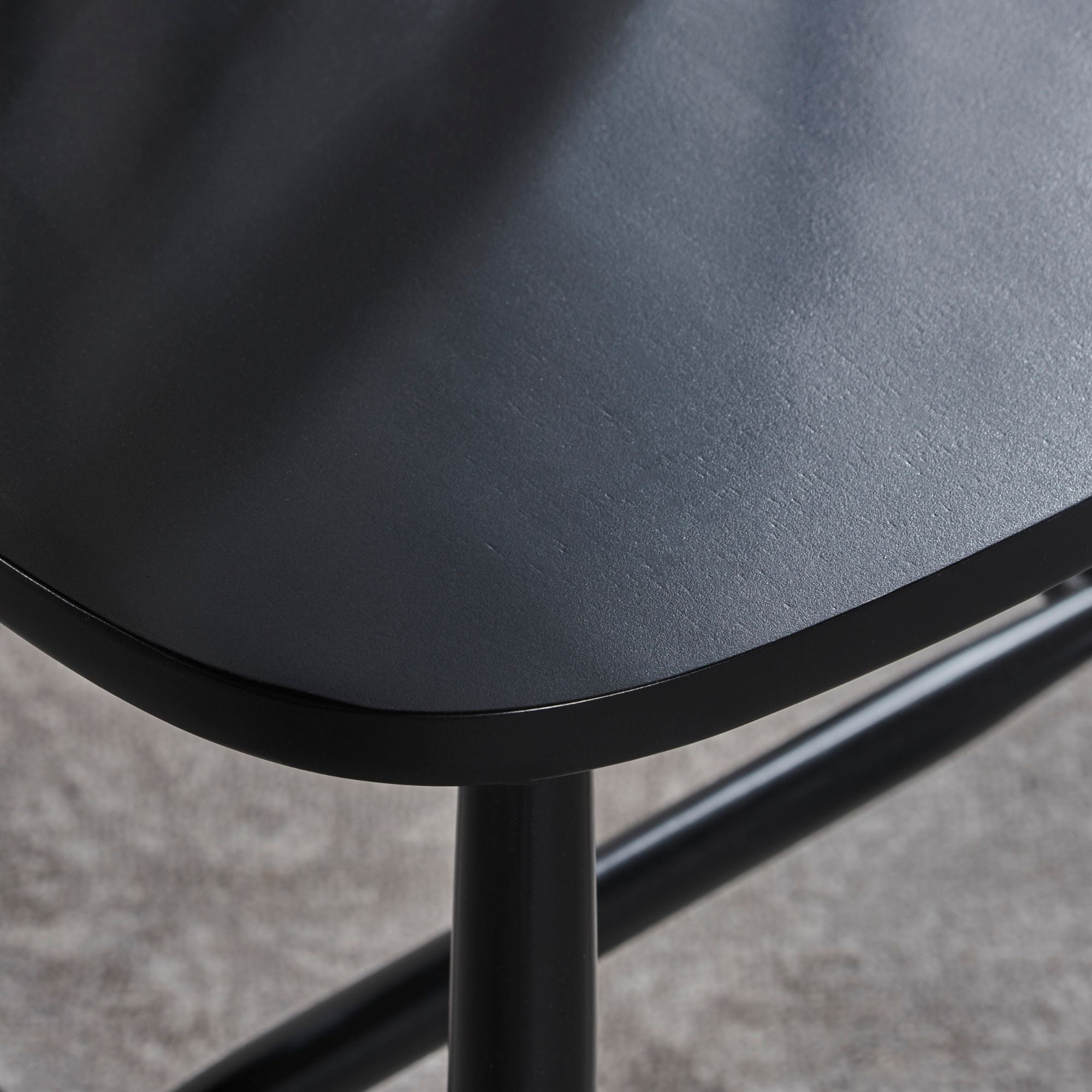 Noble House Conrad Farmhouse Rubberwood Dining Chairs, Set of 2, Black, White - Image 2