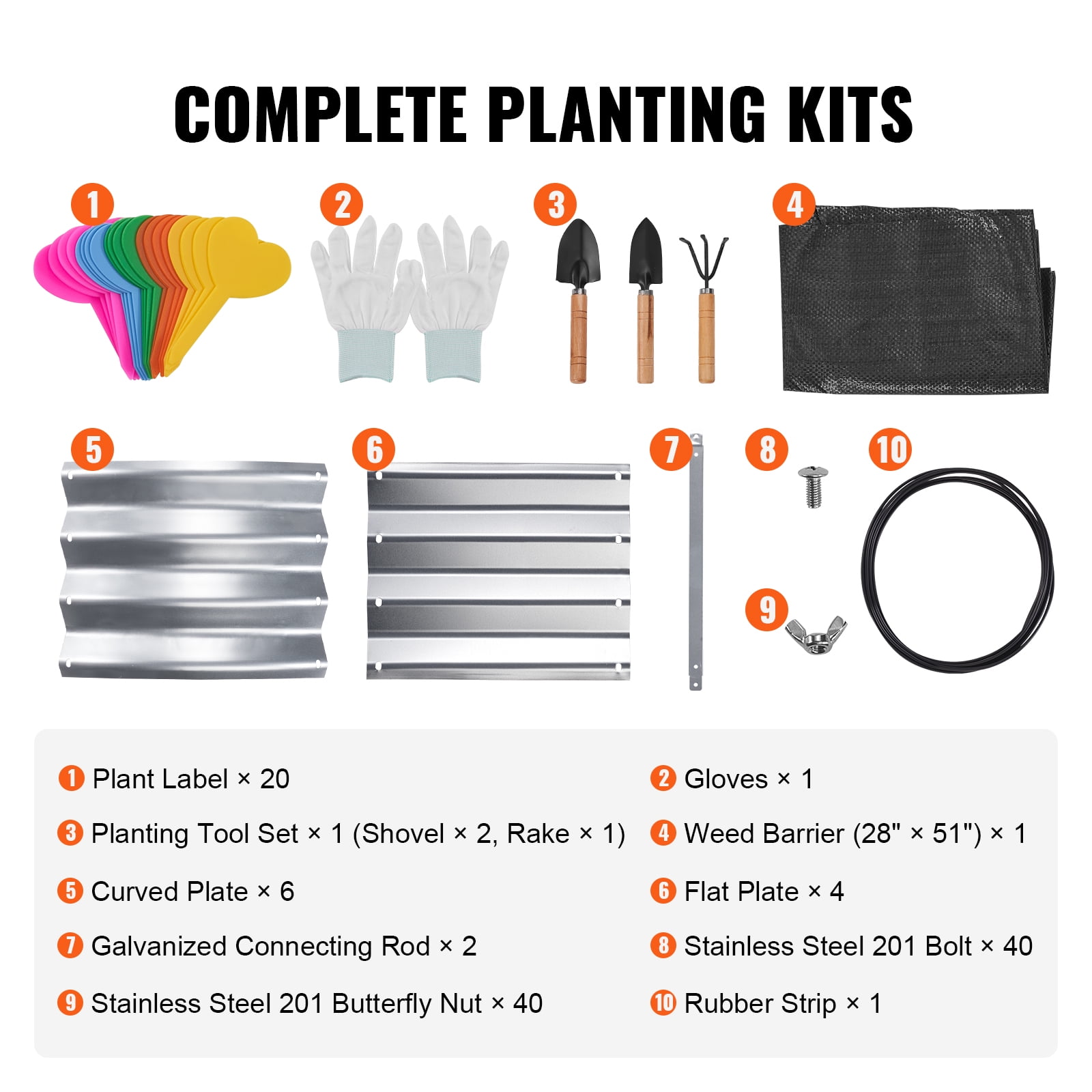 VEVOR Raised Garden Bed, 6 x 3 x 1 ft Galvanized Metal Planter Box, Outdoor Planting Boxes with Open Base Water-proof and Corrosion-proof to Withstand A Variety of Outdoor Weather Conditions - Image 7