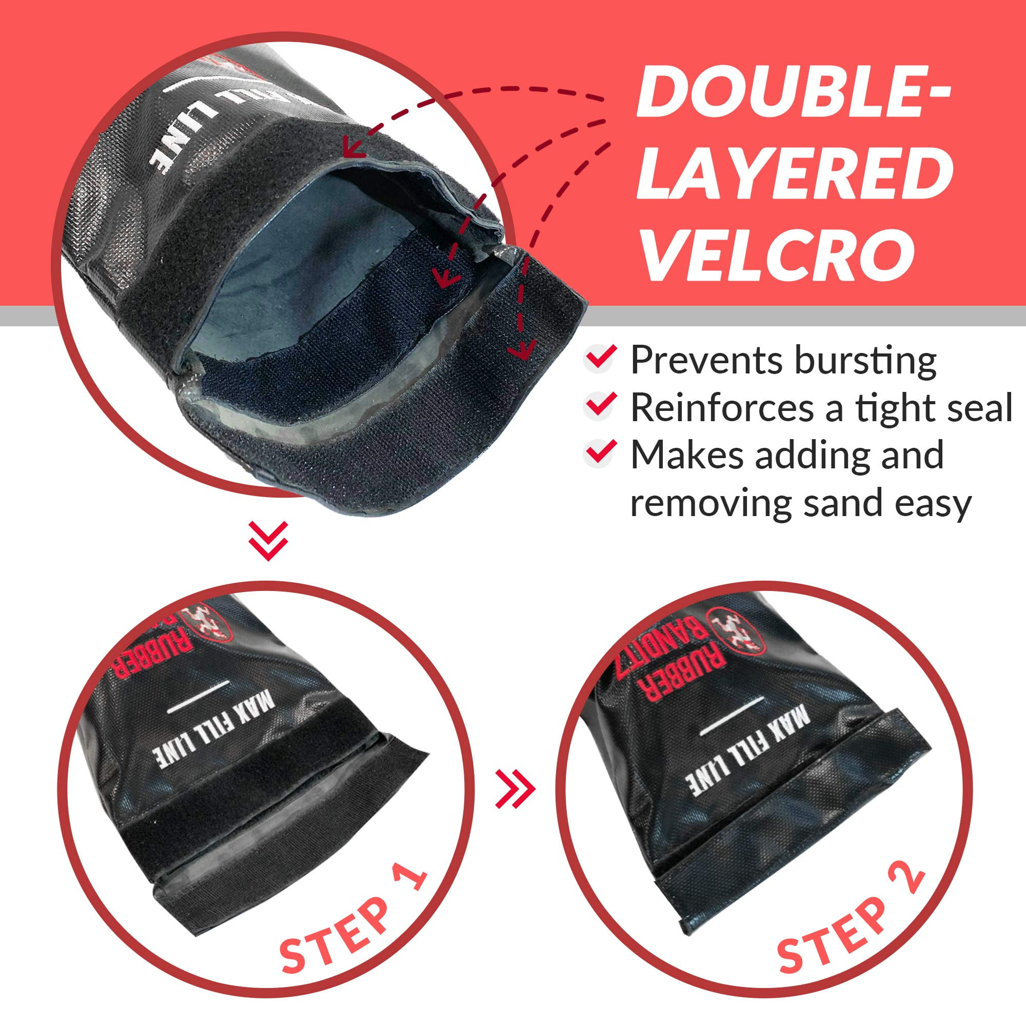 Rubberbanditz- Extra Large Fitness Sandbag for Workout | Heavy Duty 120 lb - Image 6