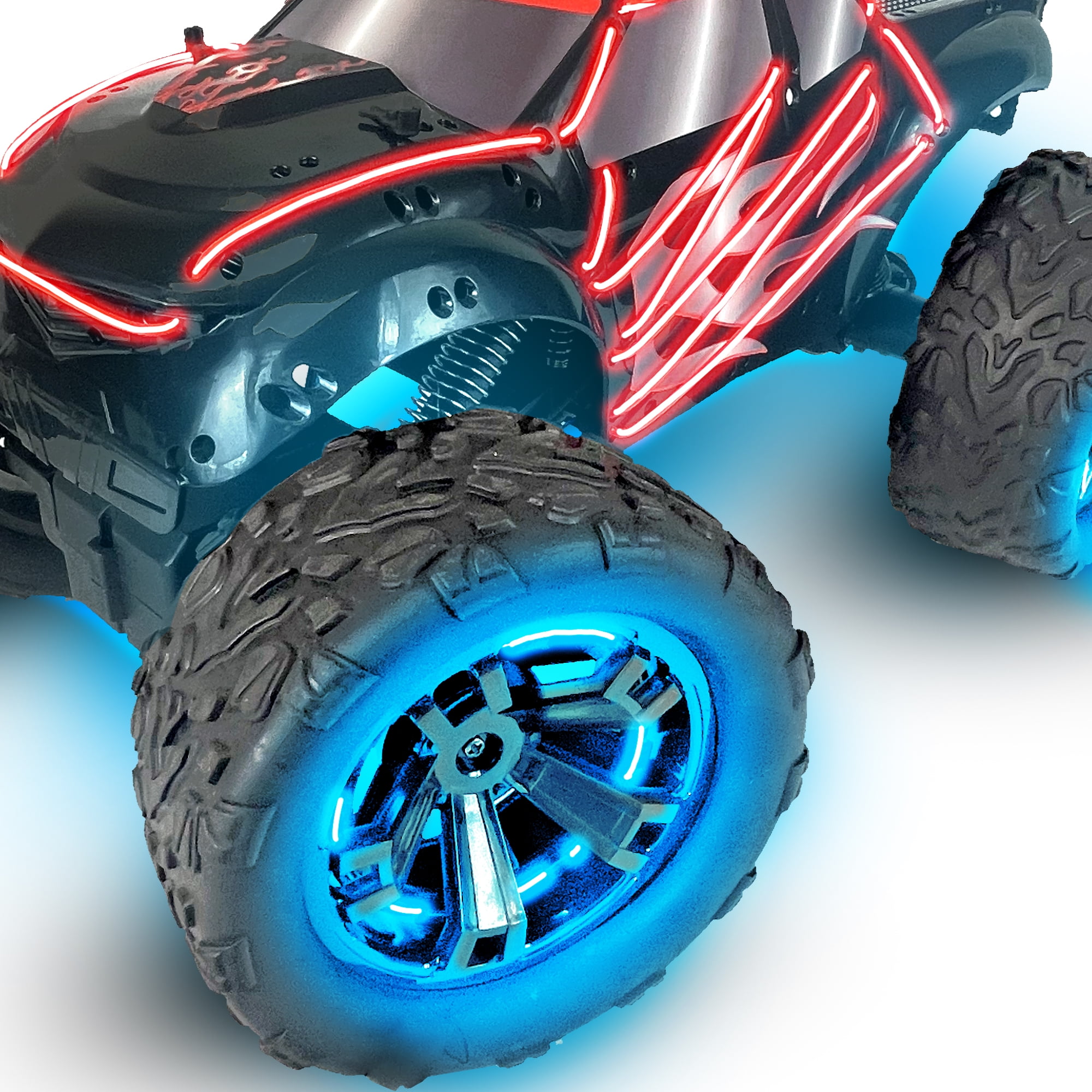 LumiTEK™ R/C - Neon Giant Truck - Customizable LED Piping- 2.4 GHz 1:10 Scale Remote Control Car - Ages 8+ - Image 3