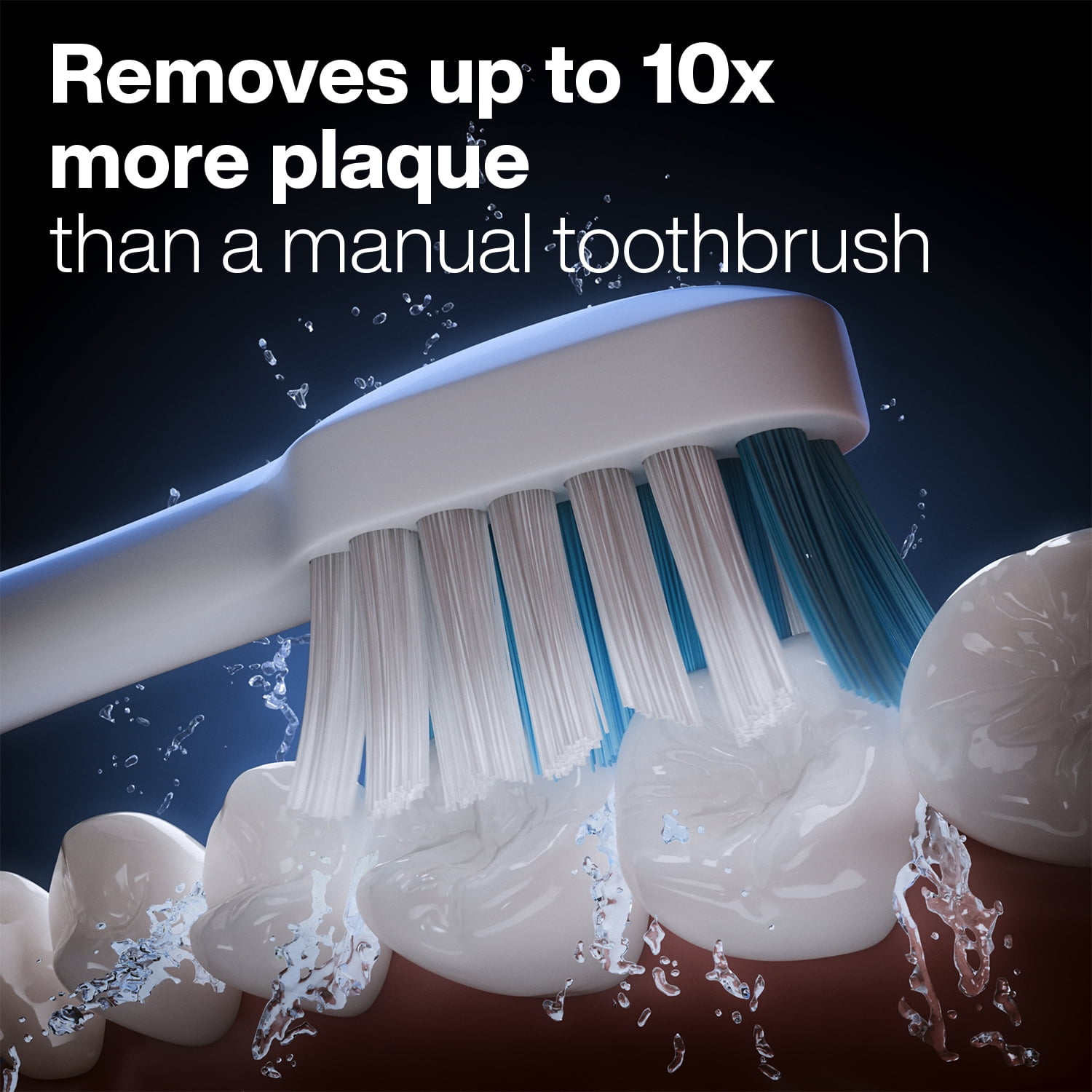 AquaSonic Duo Electric Toothbrush Set – Dual Handles, 40,000 VPM, Wireless Charging, 3 Modes, 10 DuPont Brush Heads & 2 Travel Cases - Image 3