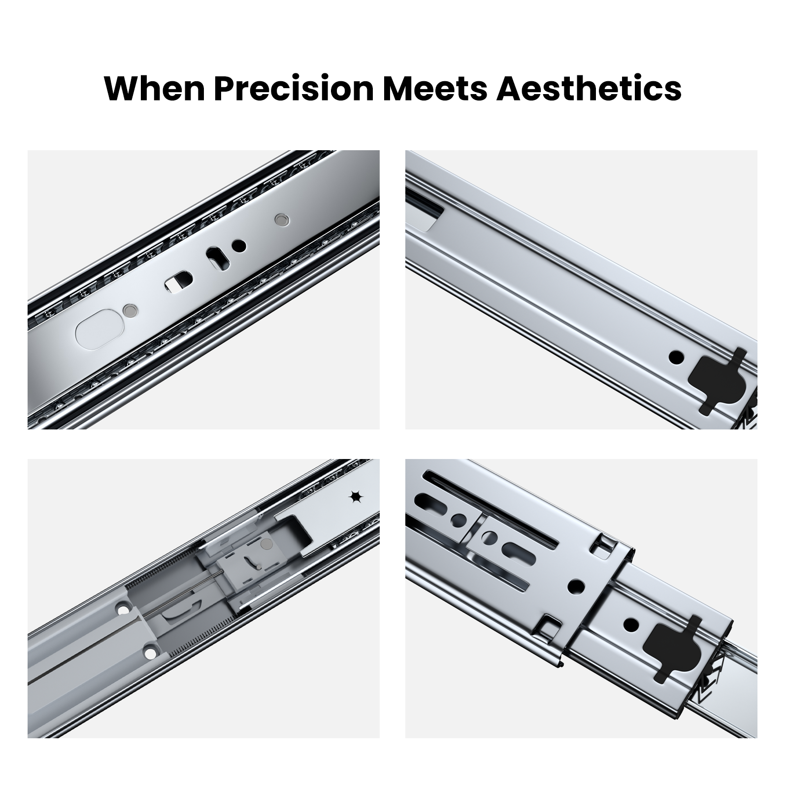 Goldenwarm Heavy Duty Drawer Slides 6 Pair 22inch Soft Close Full Extension Ball Bearing Bottom Mount 100lb Capacity - Image 5