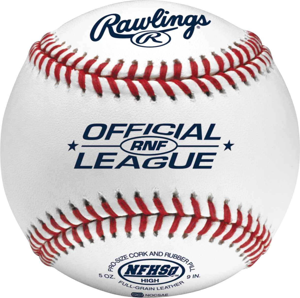 Rawlings Full-grain leather cover NFHS Official Baseball - Image 2