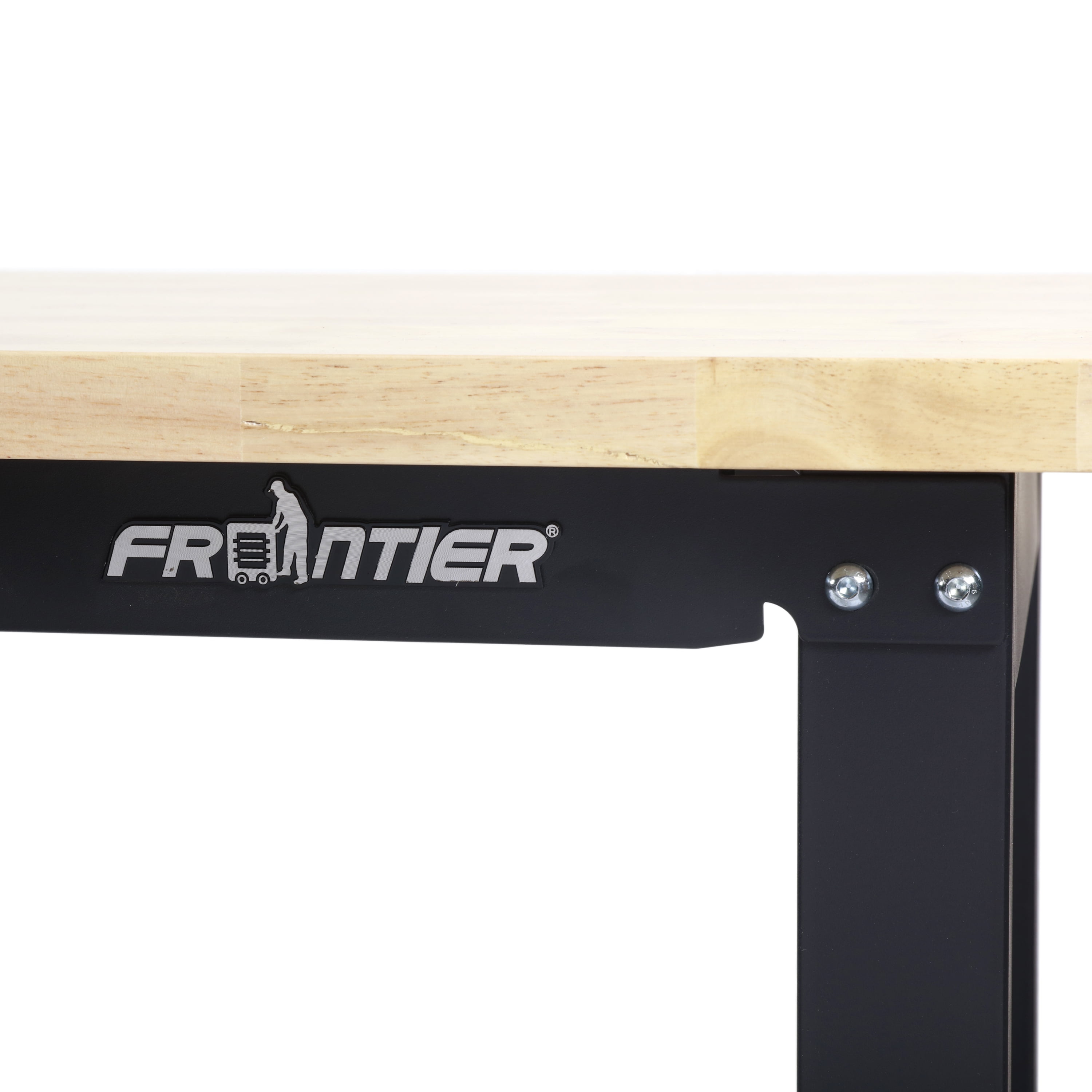 Frontier 48-inch Heavy-Duty Workbench with Adjustable Height, Wood Worktop, Steel Frame - Image 4