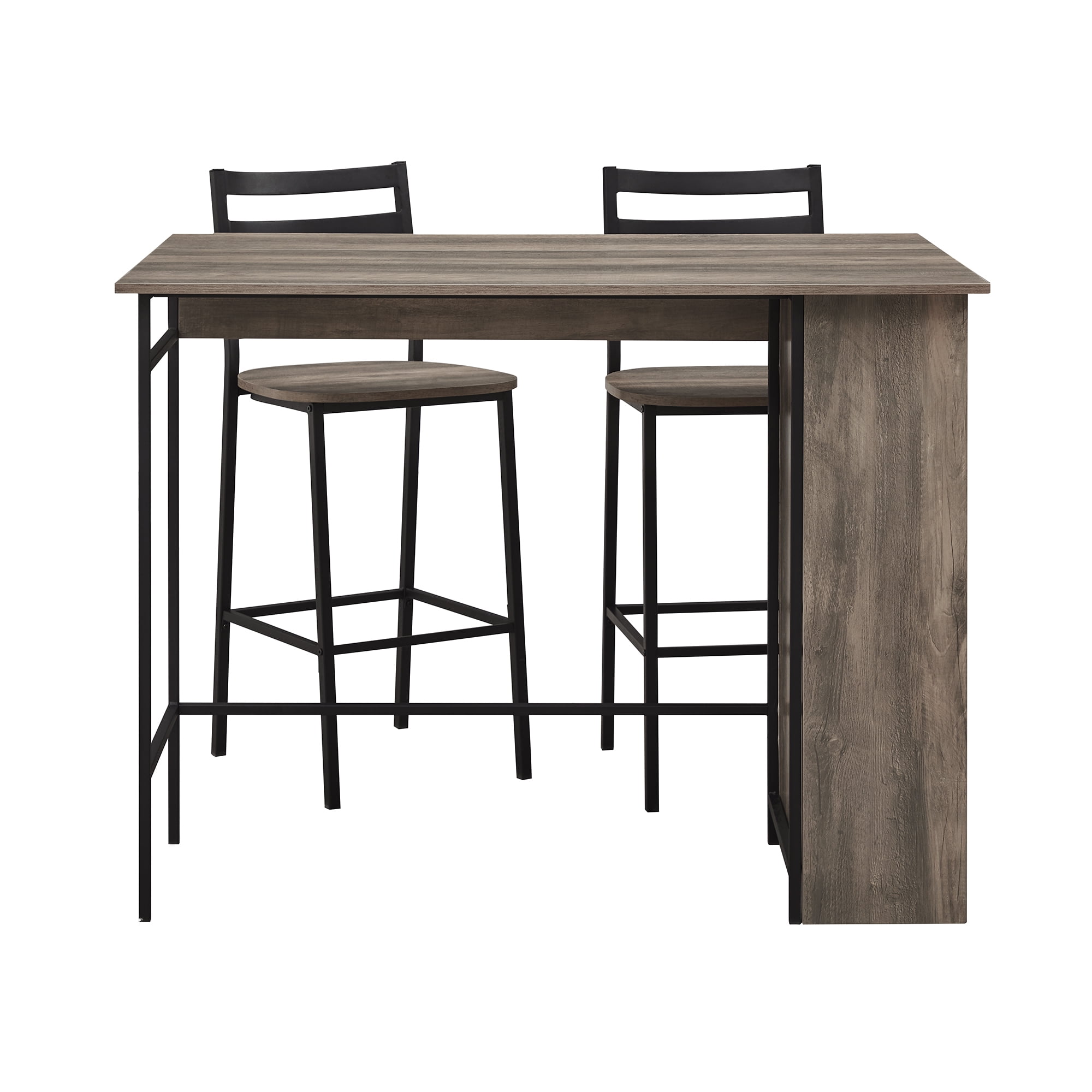 Walker Edison 3 - Piece Drop Leaf Grey Wash Counter Height Dining Set - Image 10