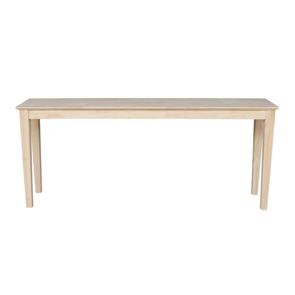 International Concepts Wood Shaker Console Table, Unfinished - Image 9