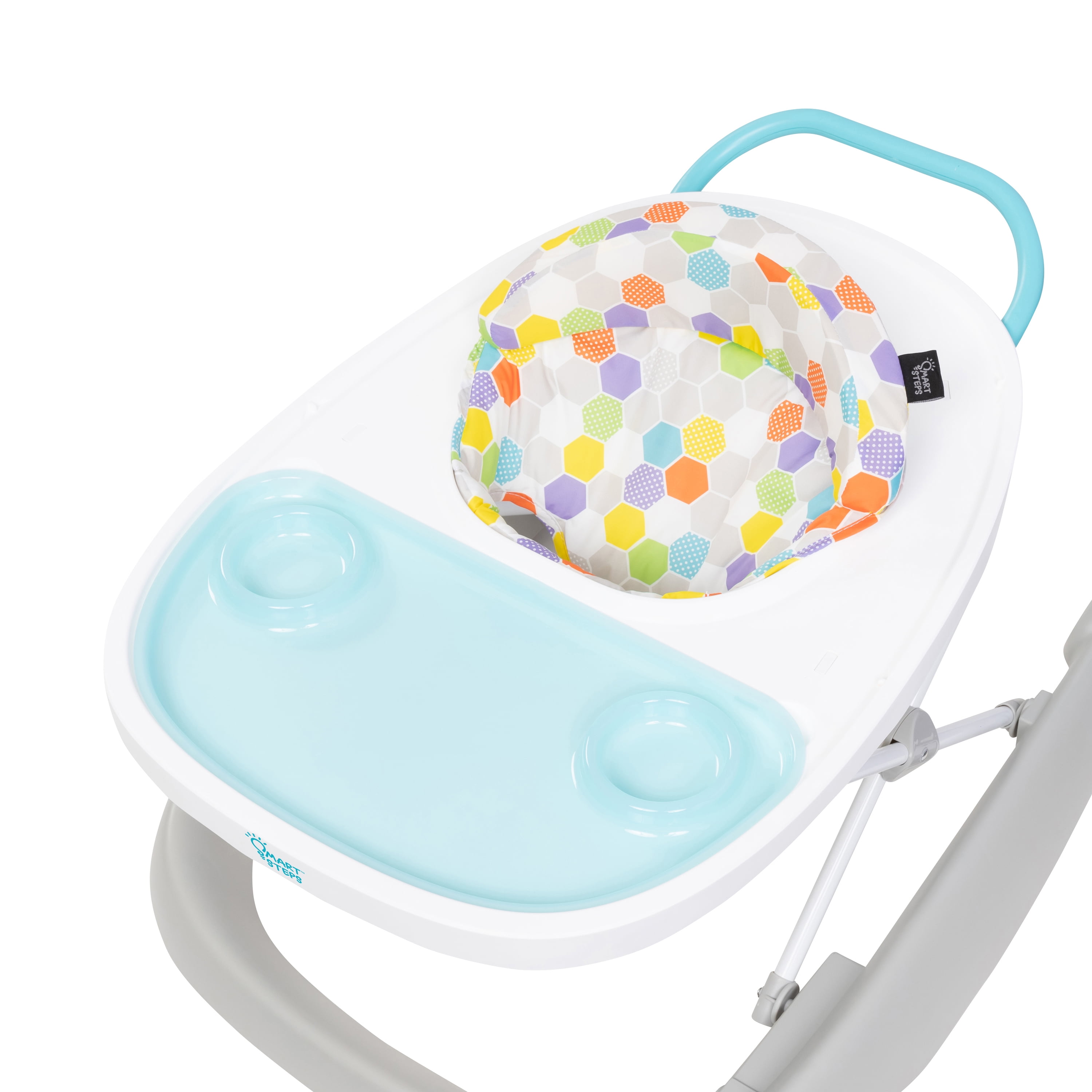 Smart Steps by Baby Trend Dine N' Play 3-in-1 Feeding Walker - Hexagon Dots - Image 3