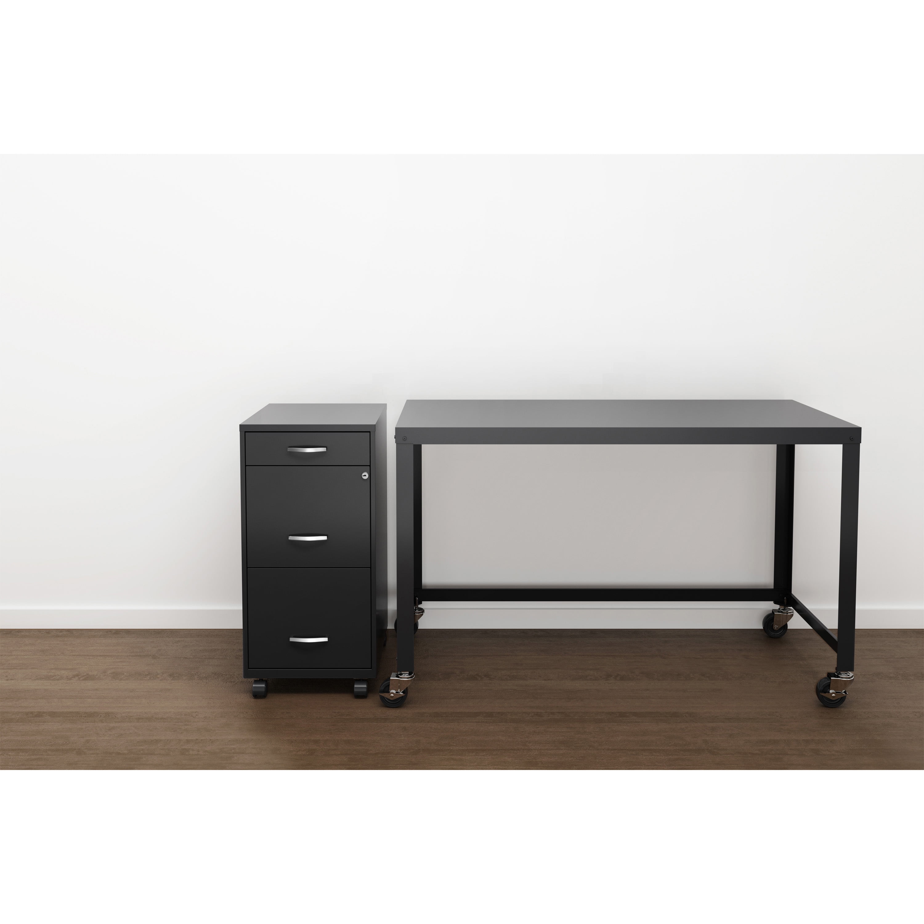 Lorell, SOHO 3-Drawer Steel Mobile File Cabinet - Image 3
