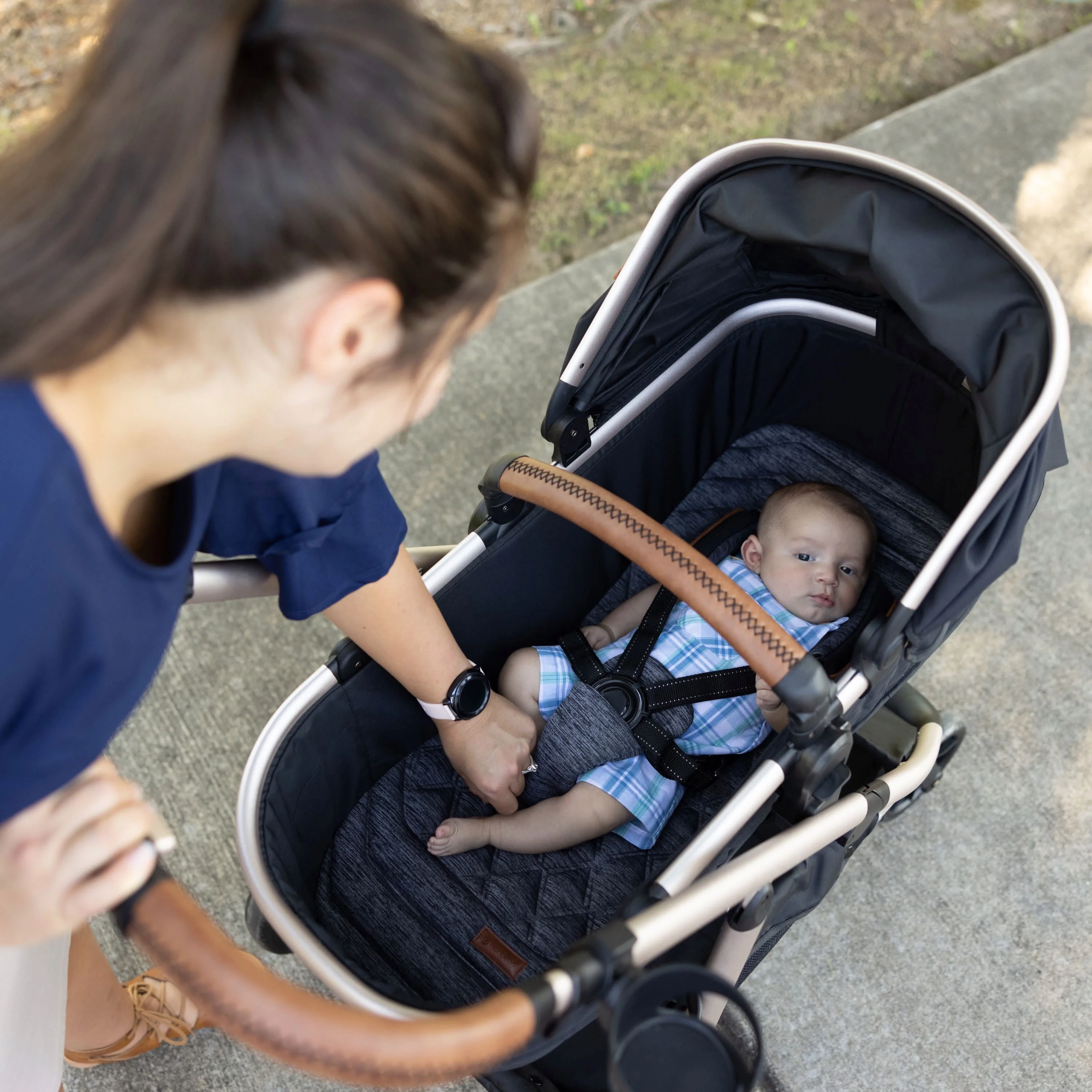 Monbebe 6-in-1 Modular Travel System, Black & Gold, Infant & Toddler, Unisex - Image 12