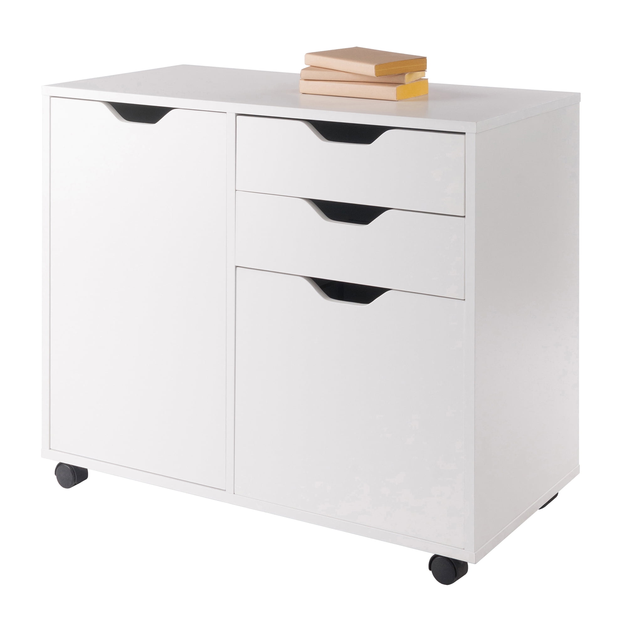 Winsome Halifax 2-Section Mobile Filing Cabinet 10431, White Finish - Image 12