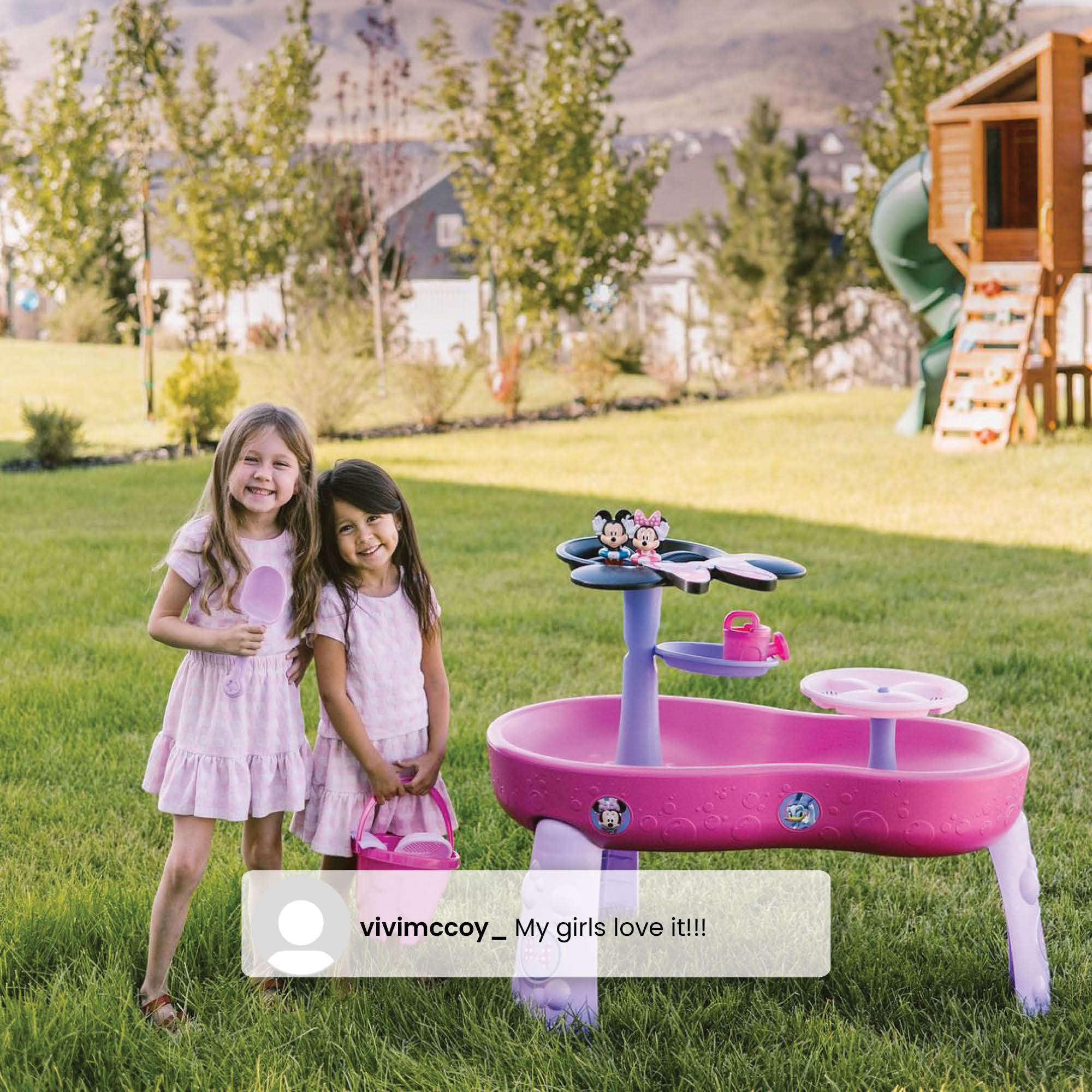 Disney Minnie Mouse Water Table by Delta Children - 3-Tier Water Table with 11-Piece Toy Set, Pink - Image 14