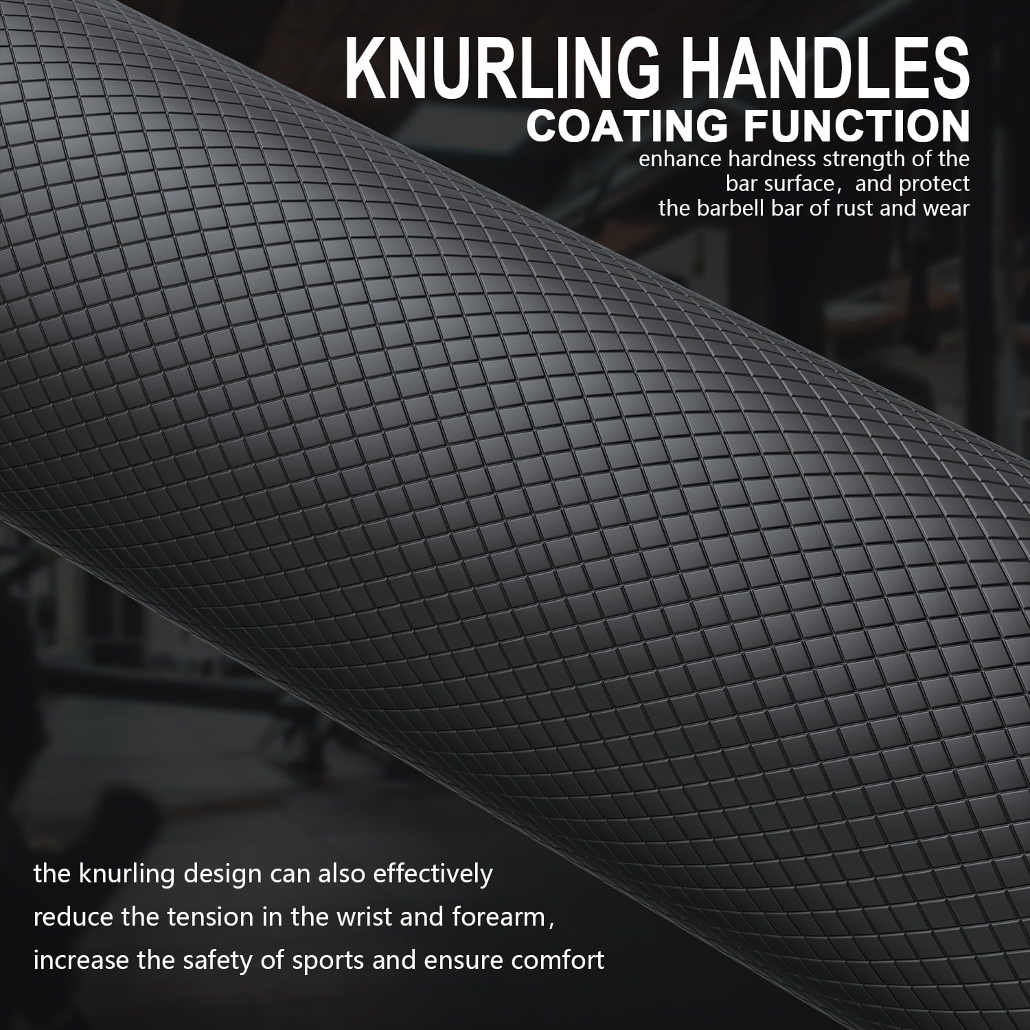 ARVAKOR Olympic Barbell Weight Bar 7FT for Strength Training, Alloy Steel, Center knurl, Suitable for 2 inch Weight Plates - Image 4