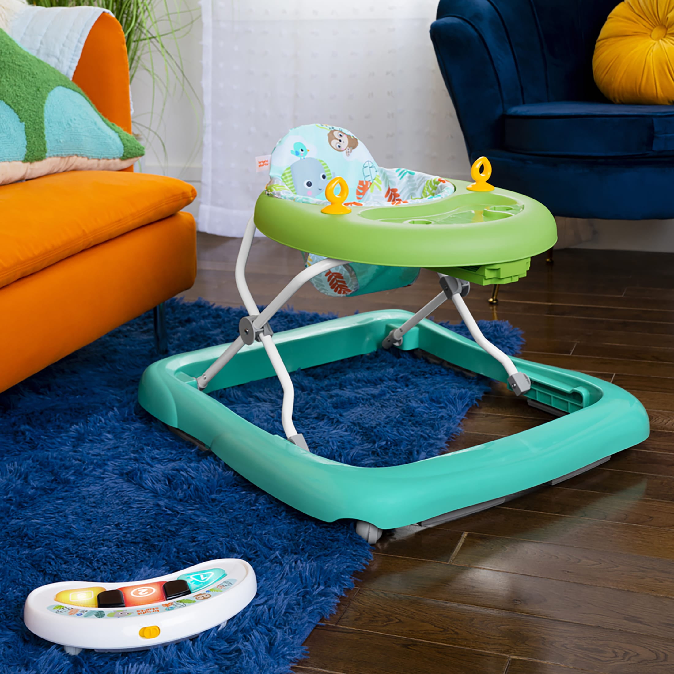 Bright Starts Tiny Trek 2-in-1 Baby Activity Walker, Jungle Vines - Unisex 6 Months+ - Image 15