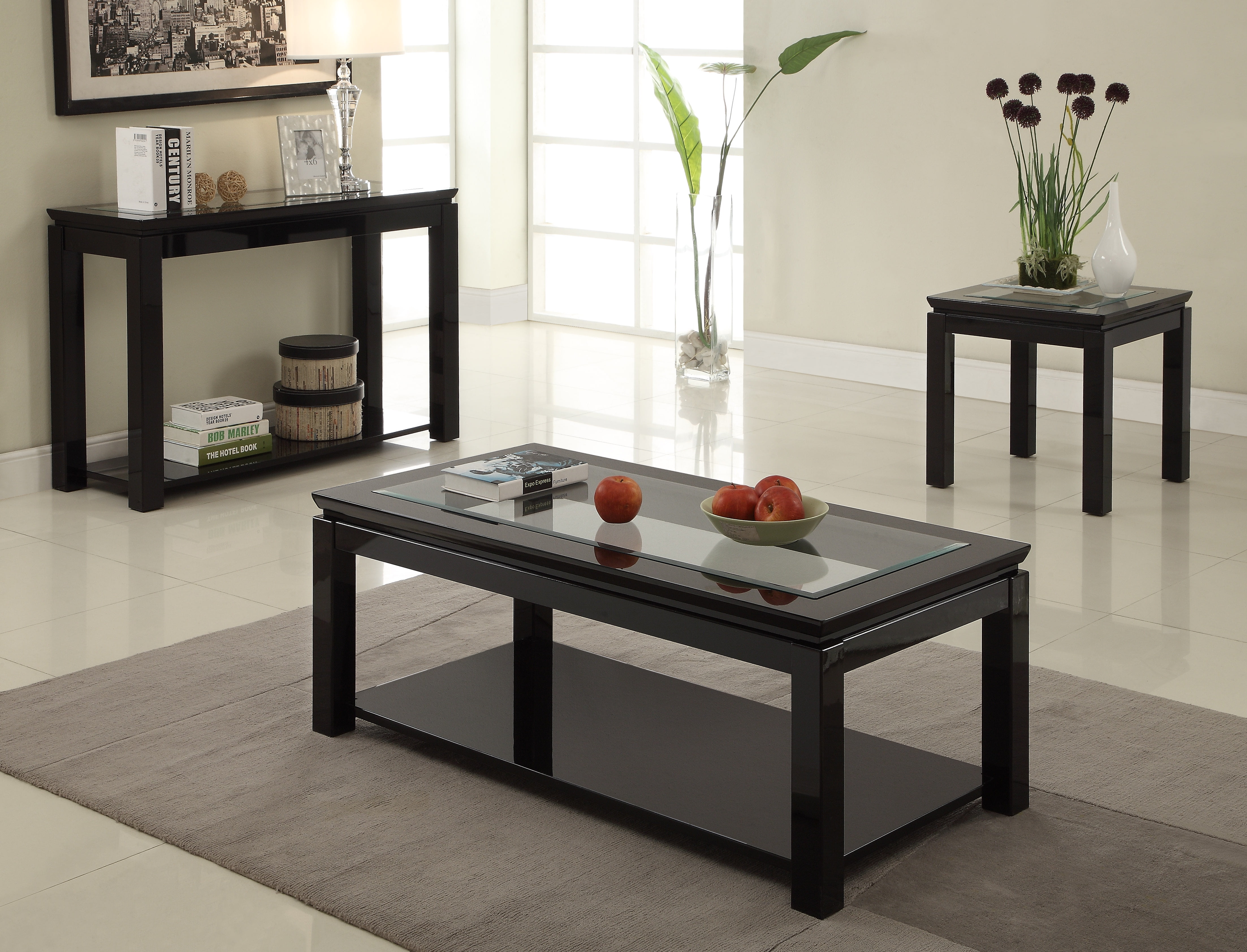 Furniture of America Lalia Contemporary End Table, Black - Image 4