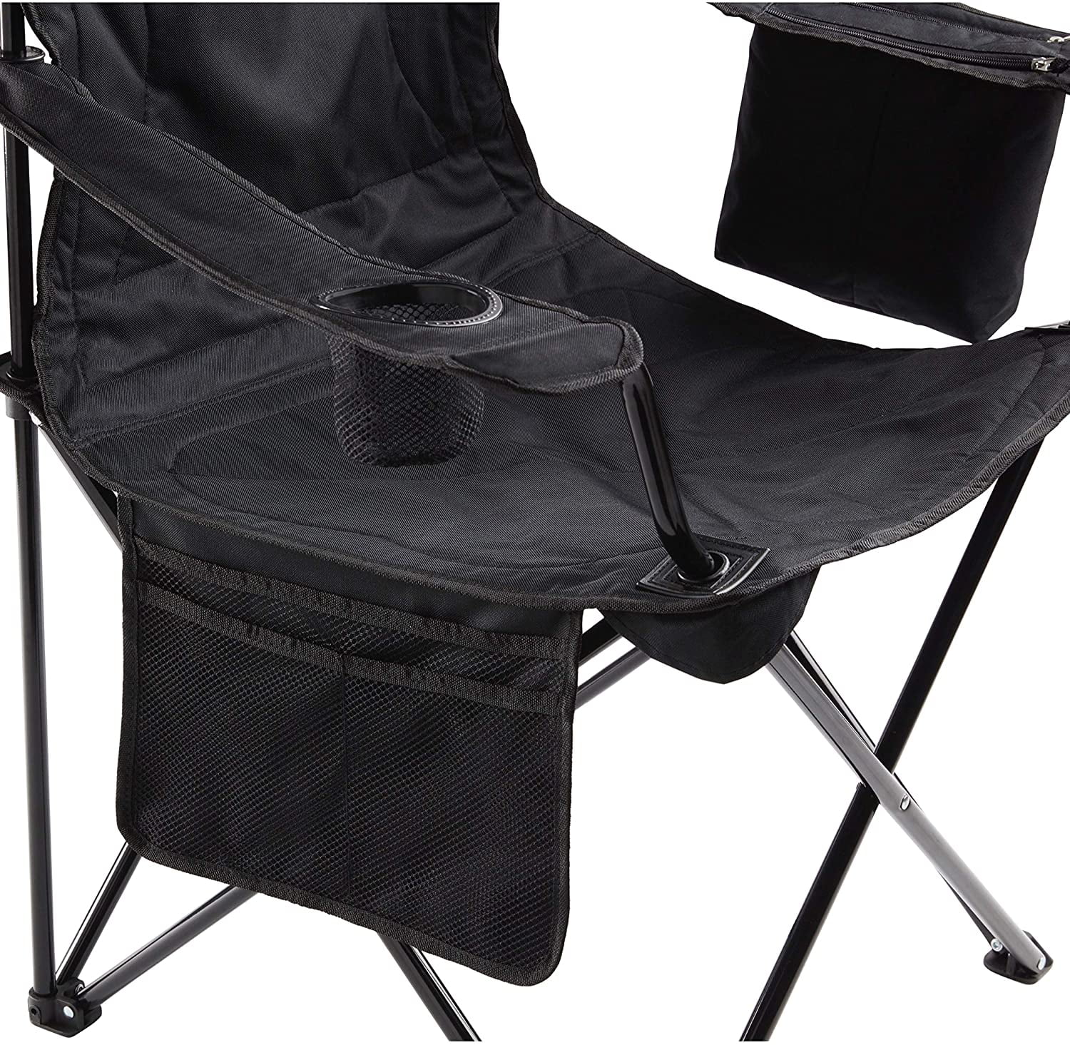 Coleman Portable Camping Chair with 4-Can Cooler, Fully Cushioned Seat and Back with Side Pocket and Cup Holder, Carry Bag Included, Collapsible Chair for Camping, Tailgates, Beach, and Sports - Image 7