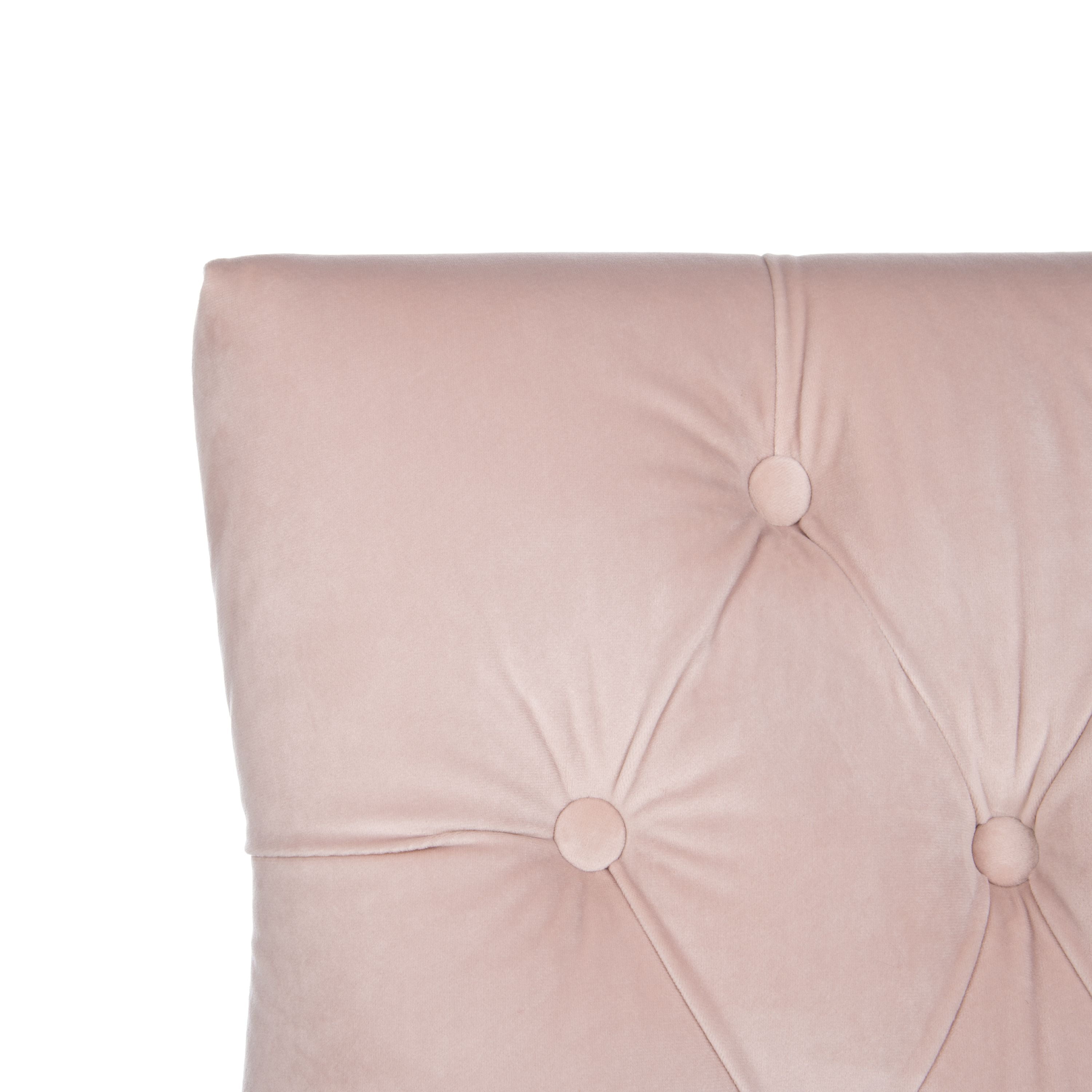 SAFAVIEH Harlow Glam Tufted Ring Chair with Silver Nailheads, Set of 2, Blush Pink - Image 12