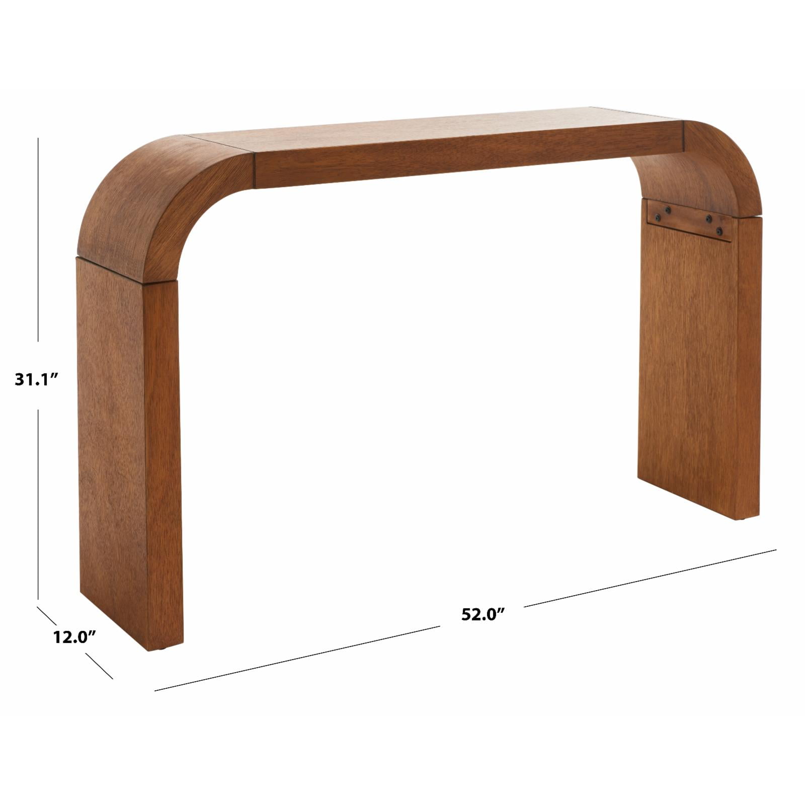 SAFAVIEH Liasonya Modern Wood Console Table, Natural - Image 9