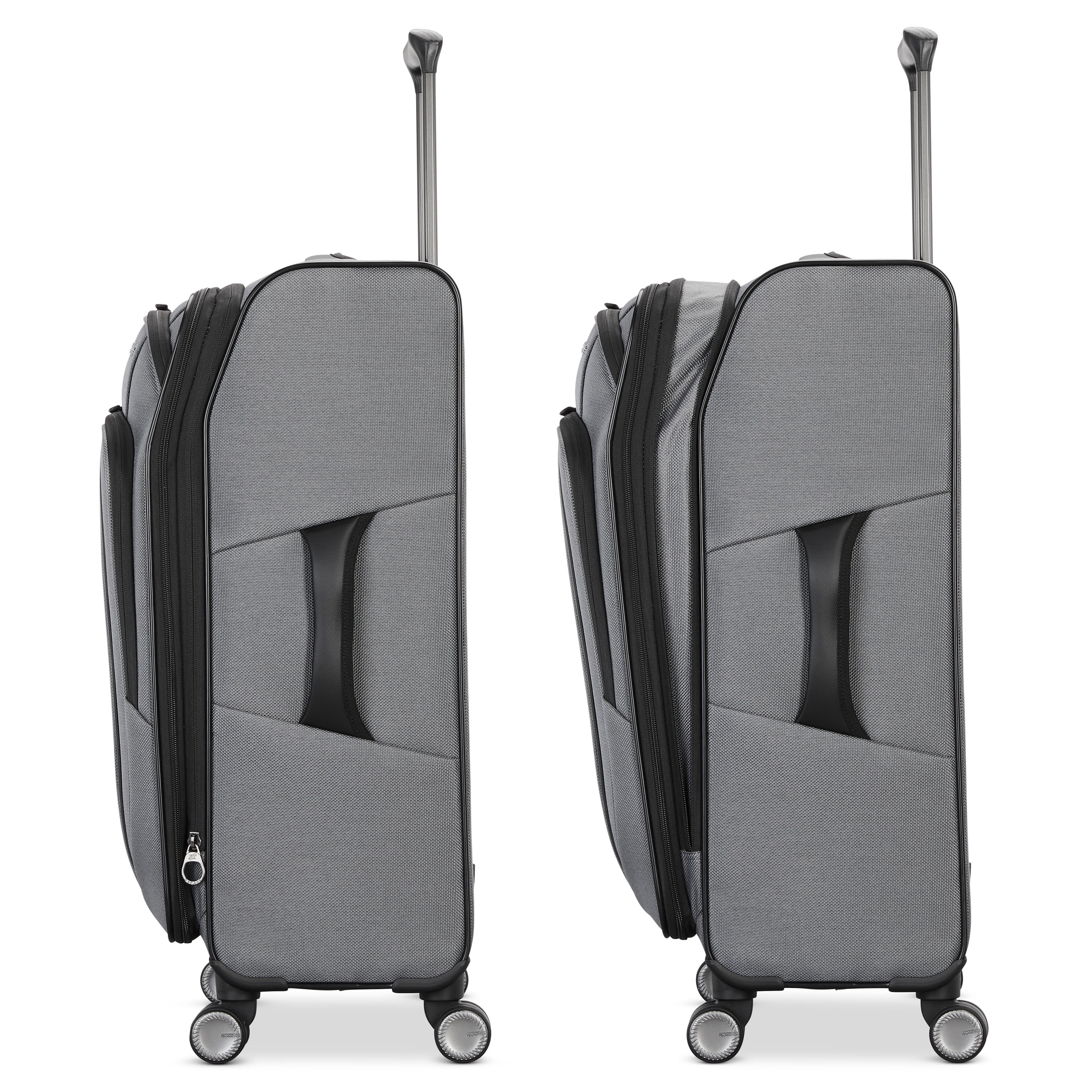 American Tourister Dash XLT Softside Medium Checked Luggage with Spinner Wheels Single Piece - Sapphire Blue - Image 7