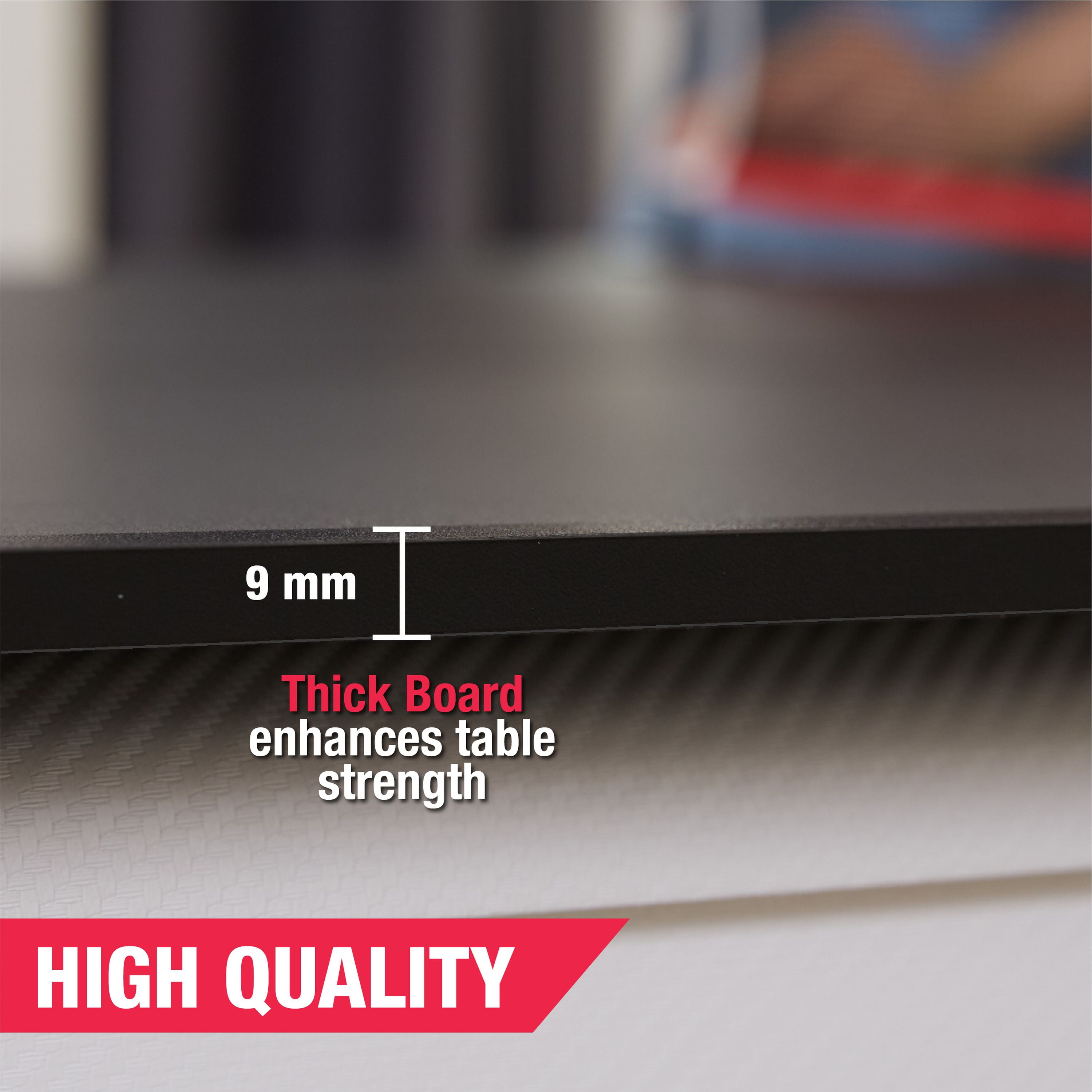 7-ft Table Tennis Conversion Top, 9mm Playfield, Net Included, Gray, and 4 Piece Top Folds for Storage by MD Sports - Image 4