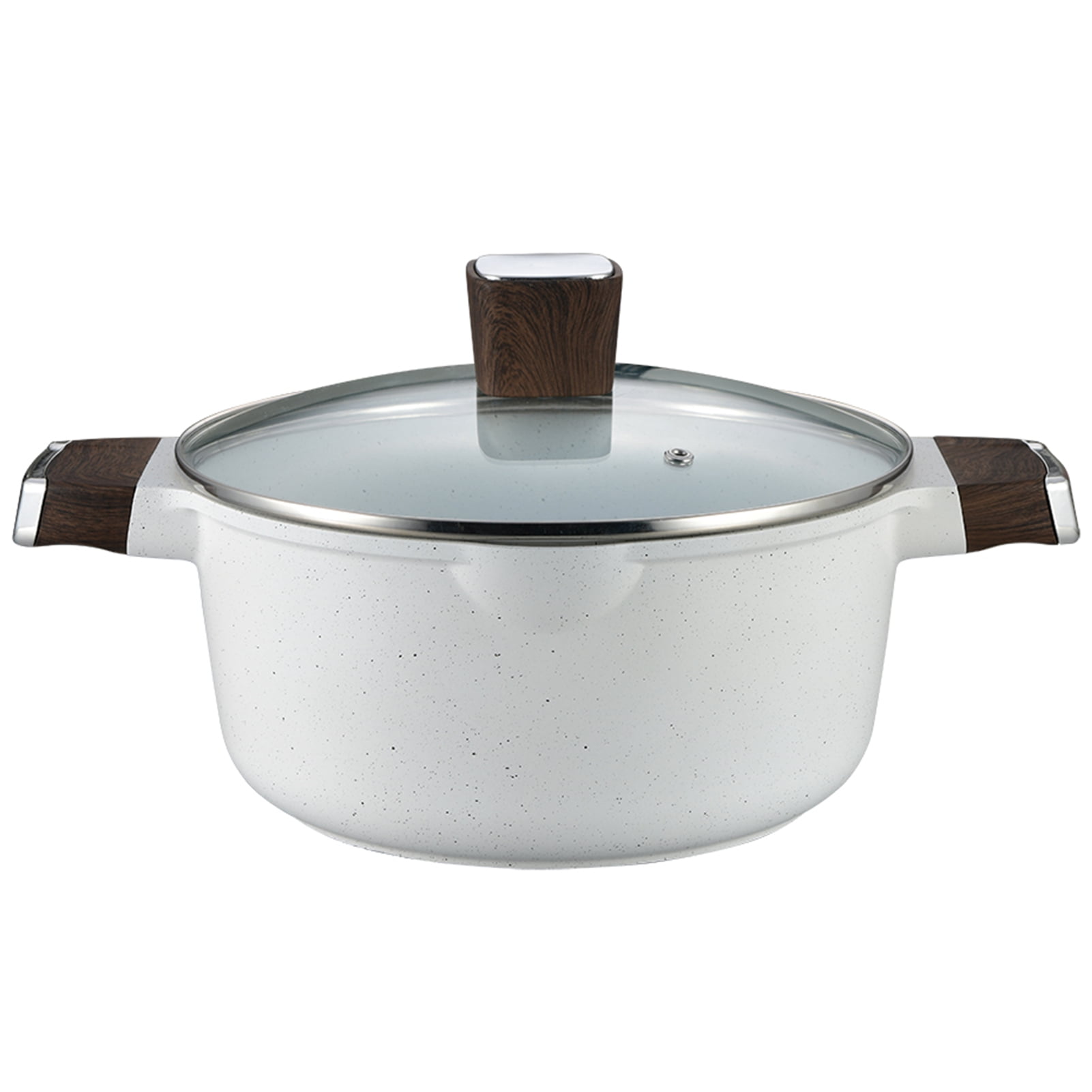 Garlie 10 Piece Nonstick Granite Cookware Set, Silicone - Image 4