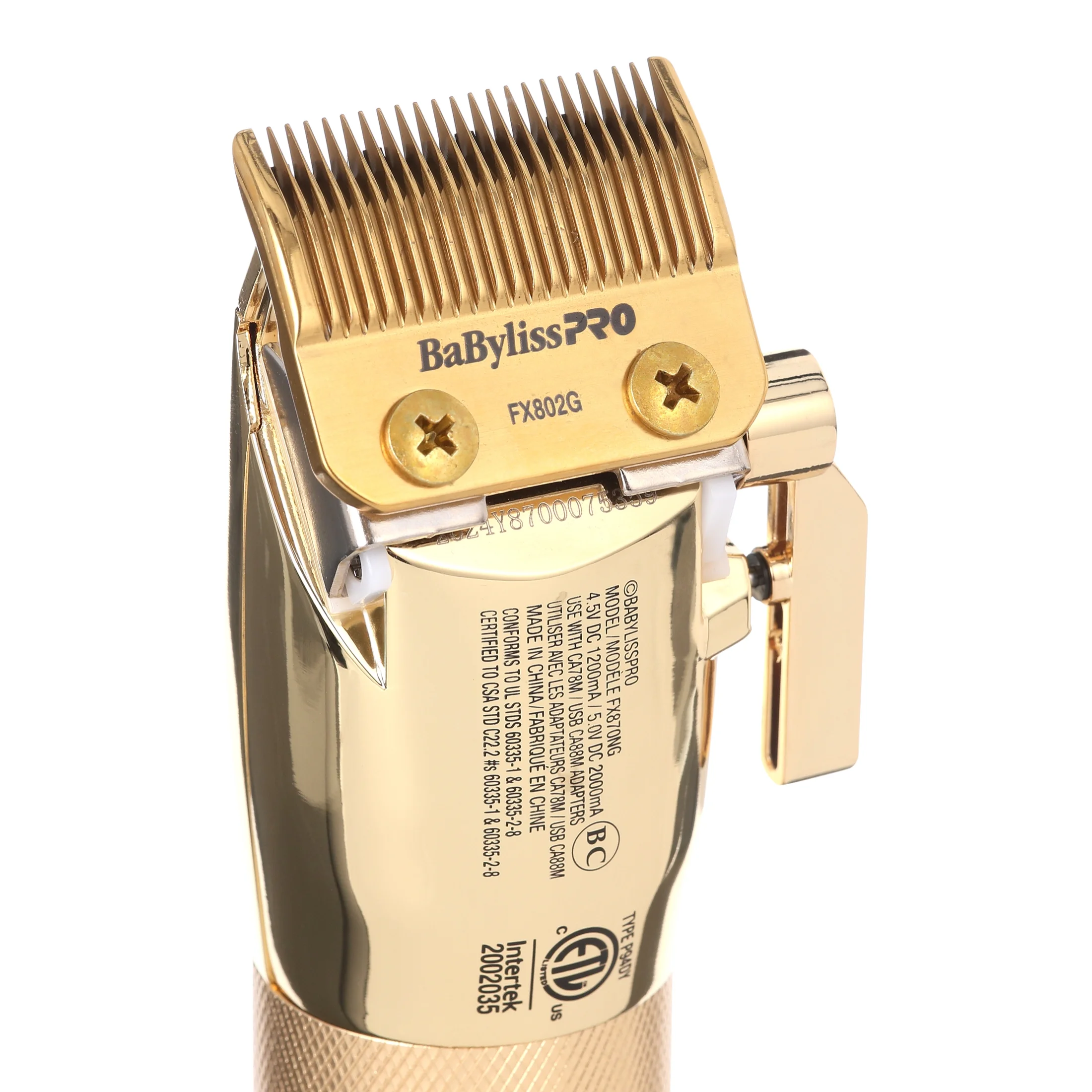 BaBylissPRO FXONE GOLDFX Metal Professional Hair Clippers - Image 12
