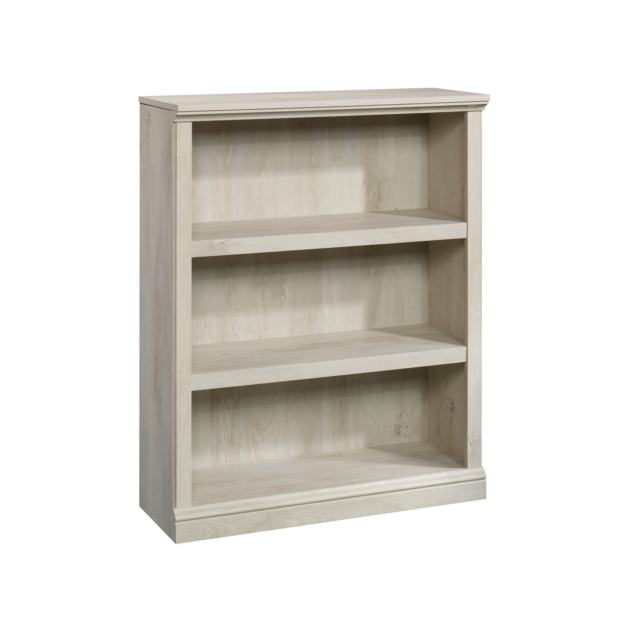 Sauder 3-Shelf Bookcase, Chalked Chestnut Finish - Image 4