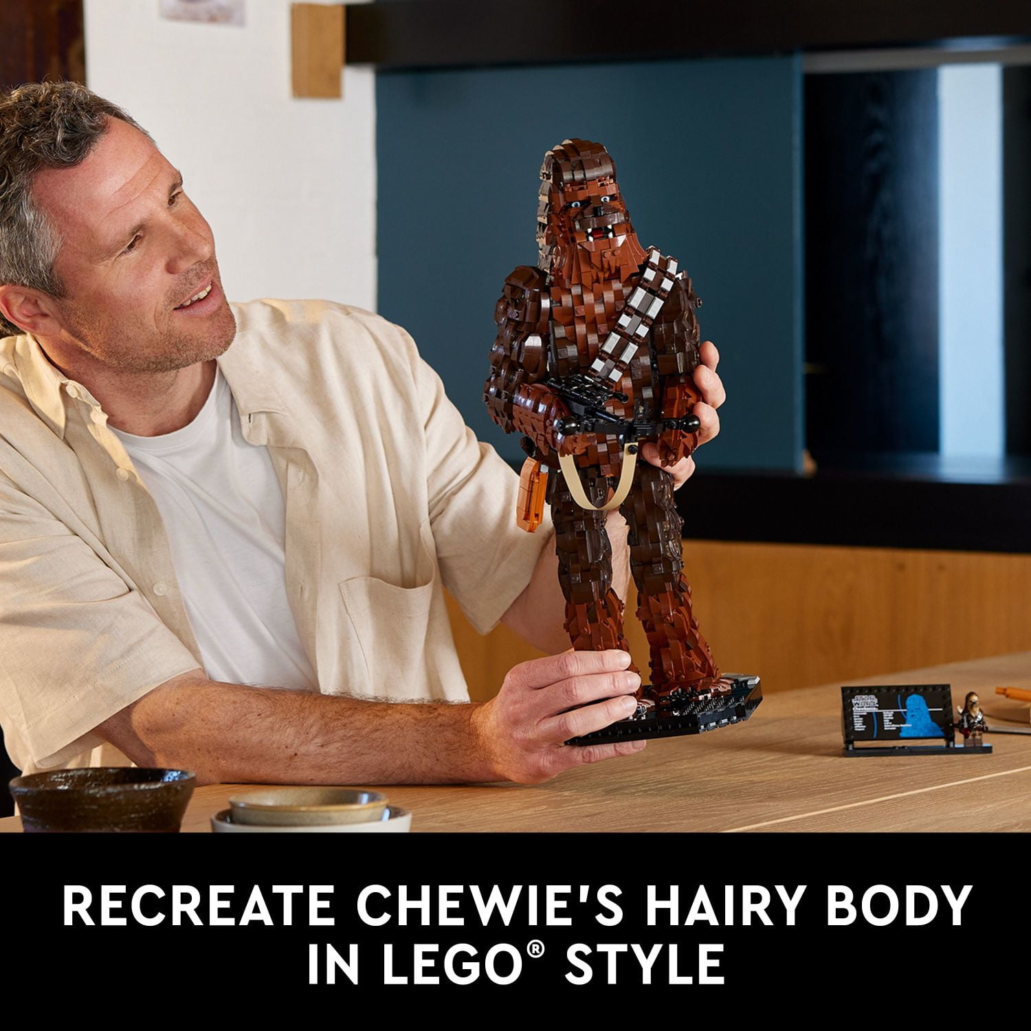 LEGO Star Wars Chewbacca, Buildable Star Wars Collectible for Adults, Build and Display Chewbacca Collectible, Fun Star Wars Gift for Teens, Adults or any Star Wars Original Trilogy Fan, 75371 - Image 4