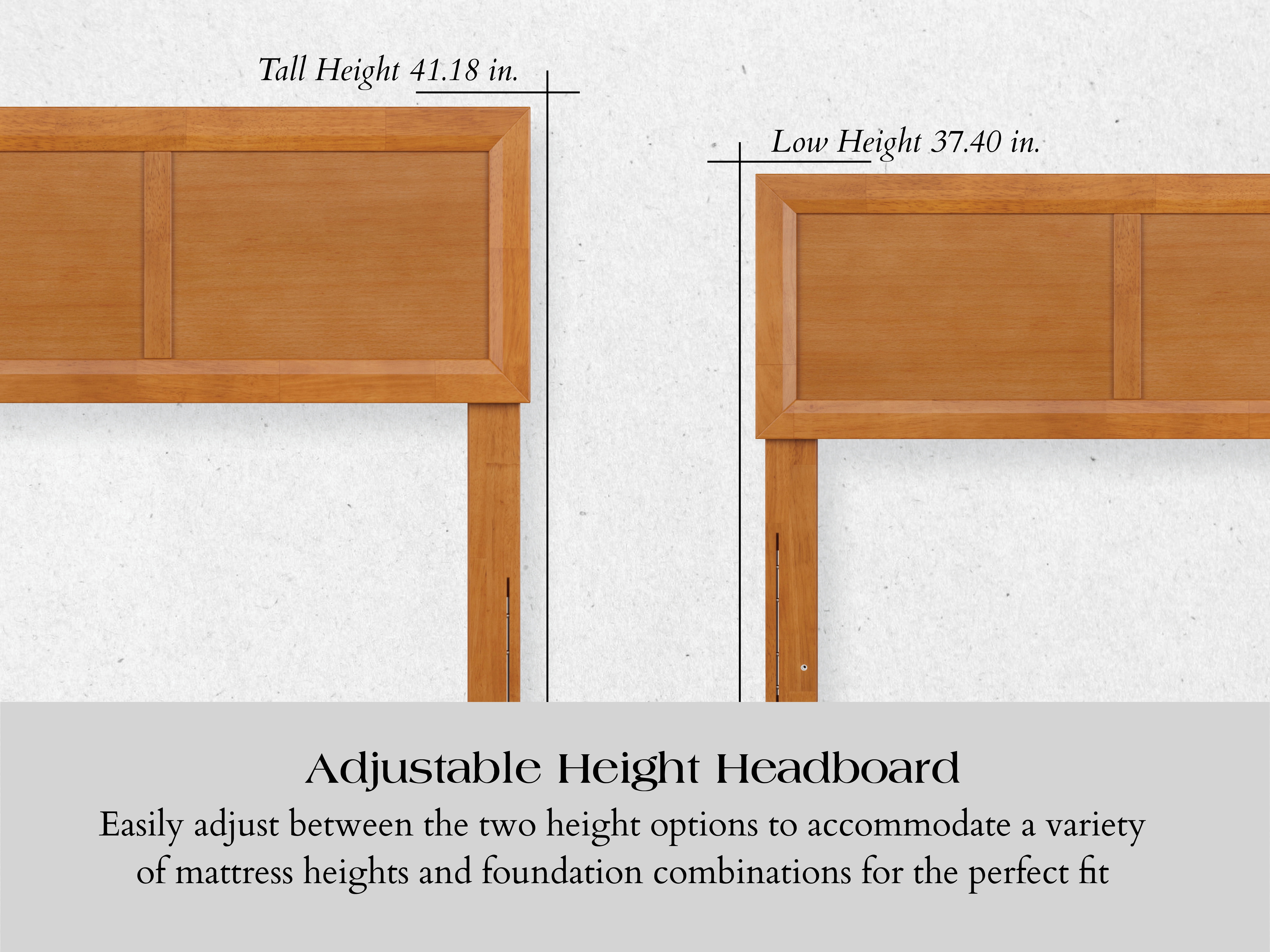 AFI Lylah Full Wood Platform Bed with Panel Footboard and Twin Trundle, Light Toffee - Image 9