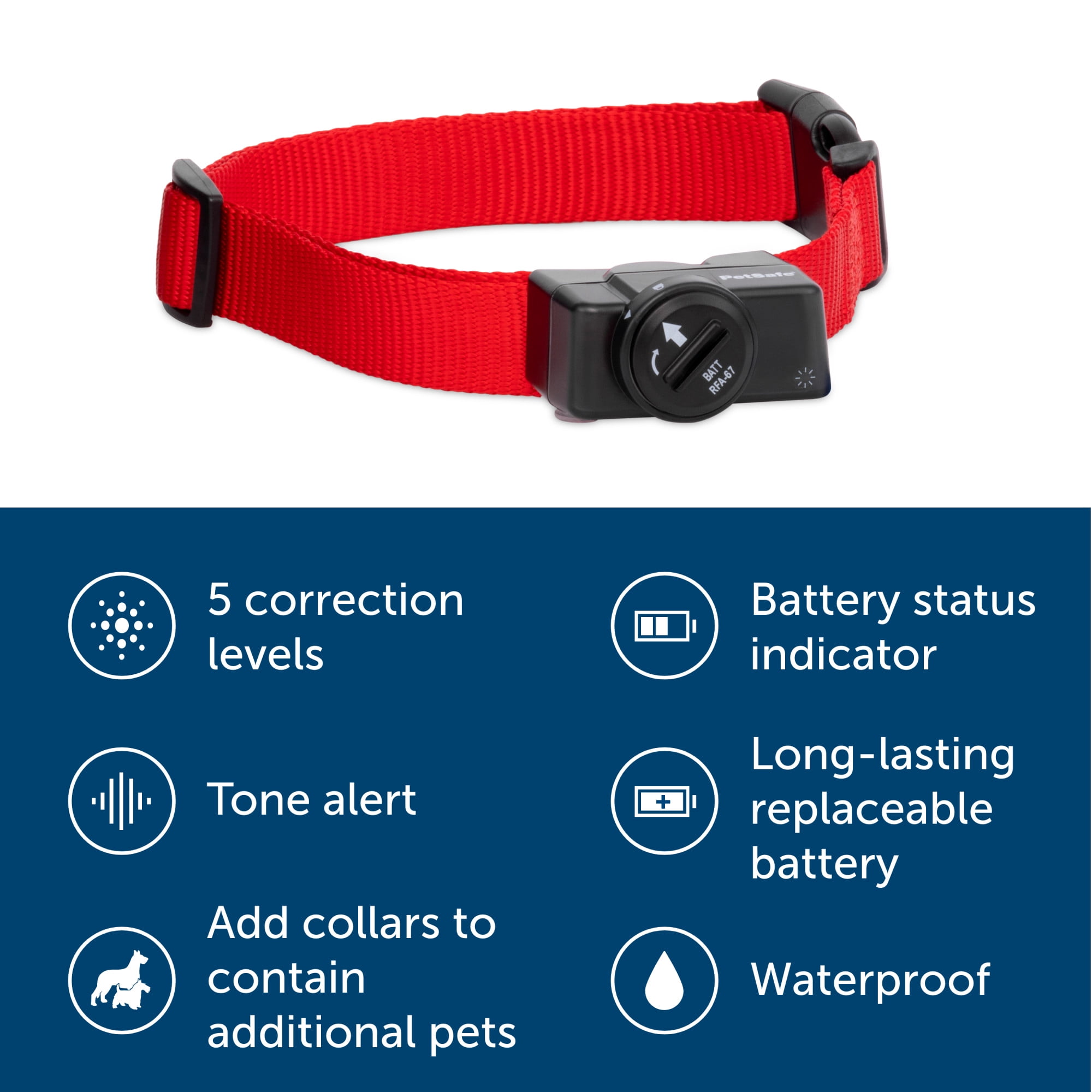 PetSafe Wireless Pet Containment System Receiver Collar for Dogs & Cats +5 lb., Waterproof - Image 6