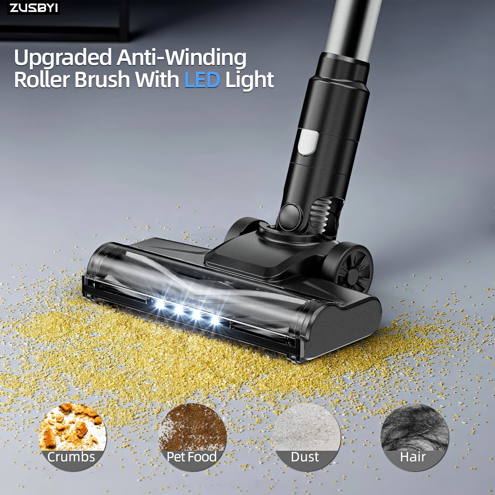 ZUSBYI Cordless Stick Vacuum Cleaner - Telescopic Tube - Image 8