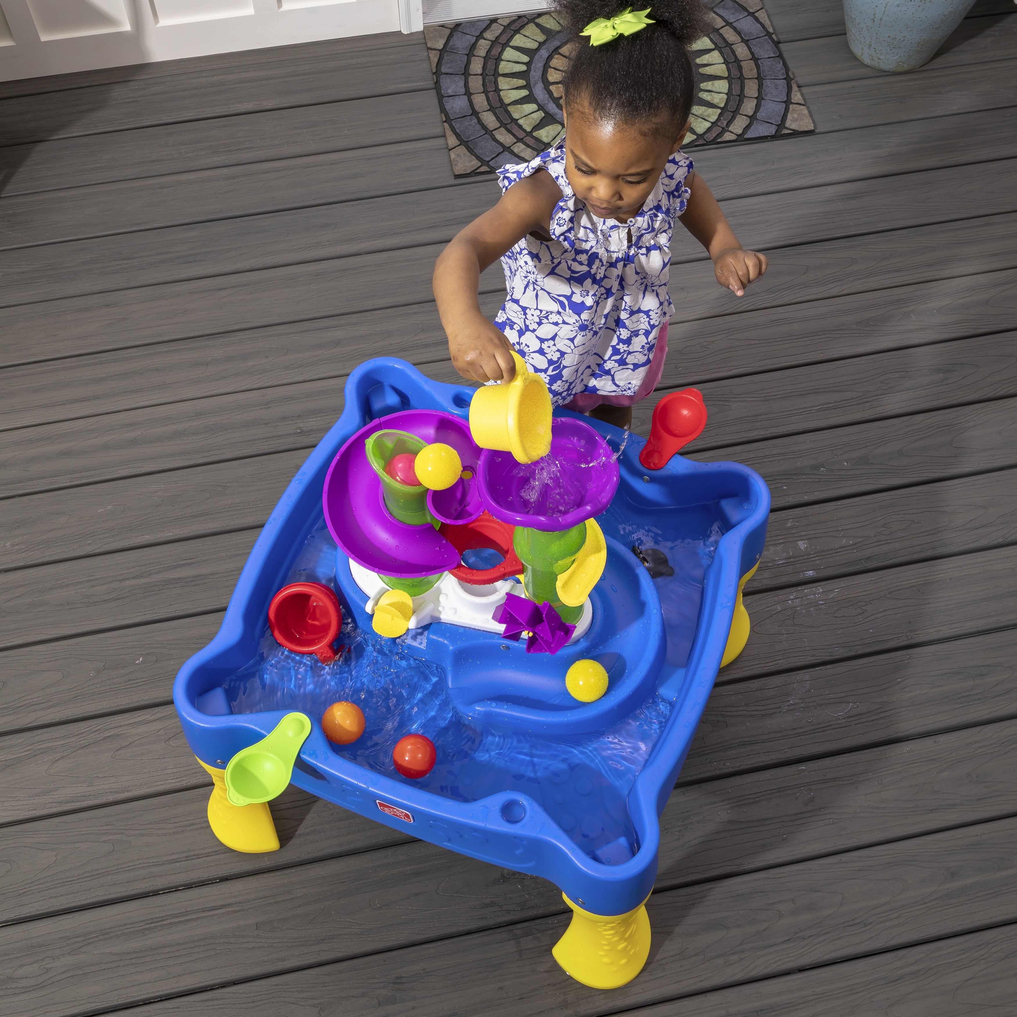 Step2 Rise and Fall Toddler Blue Water & Ball Table - Image 6