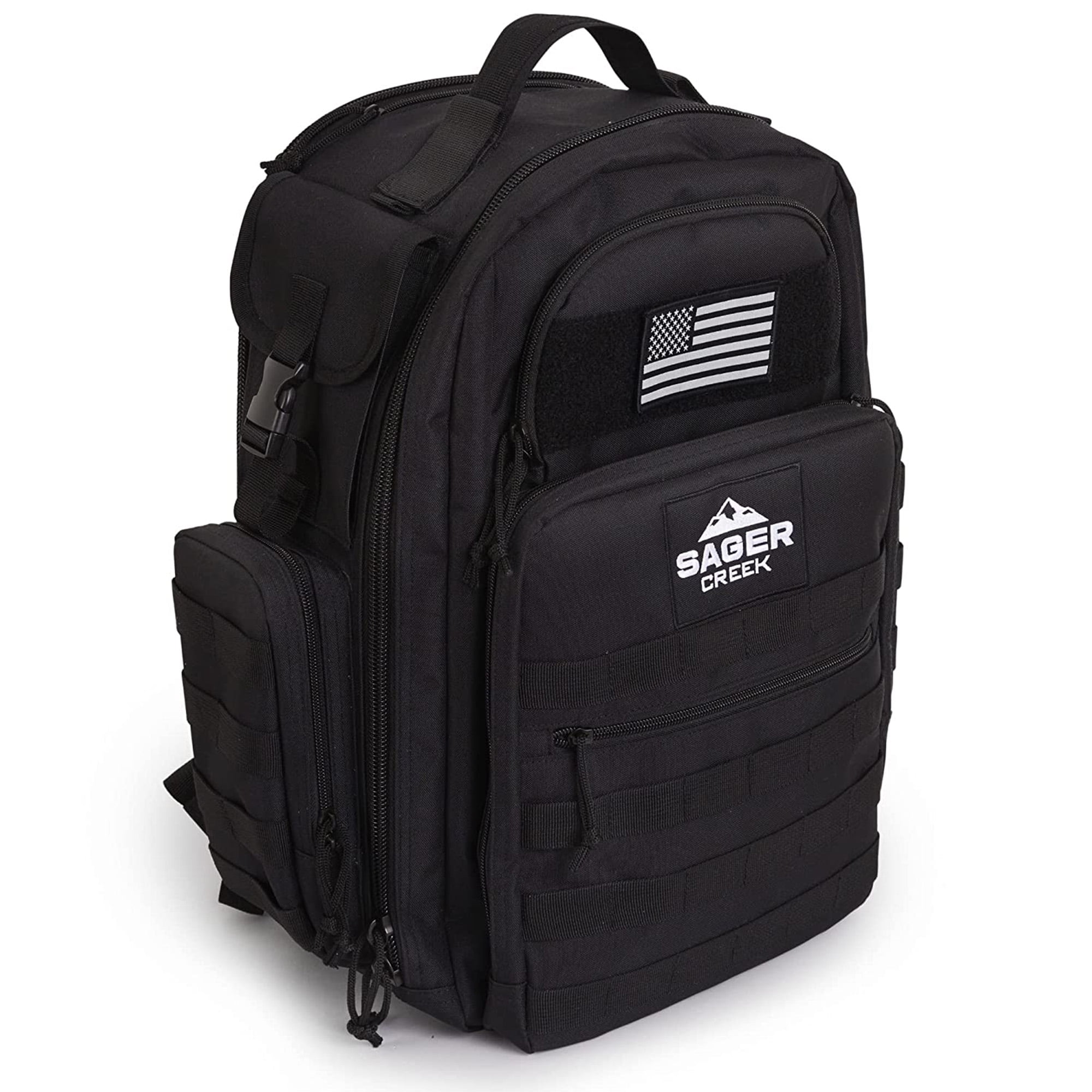 Sager Creek Dad Diaper Bags - Tactical Baby Diaper Bag Backpack - Black - Image 7