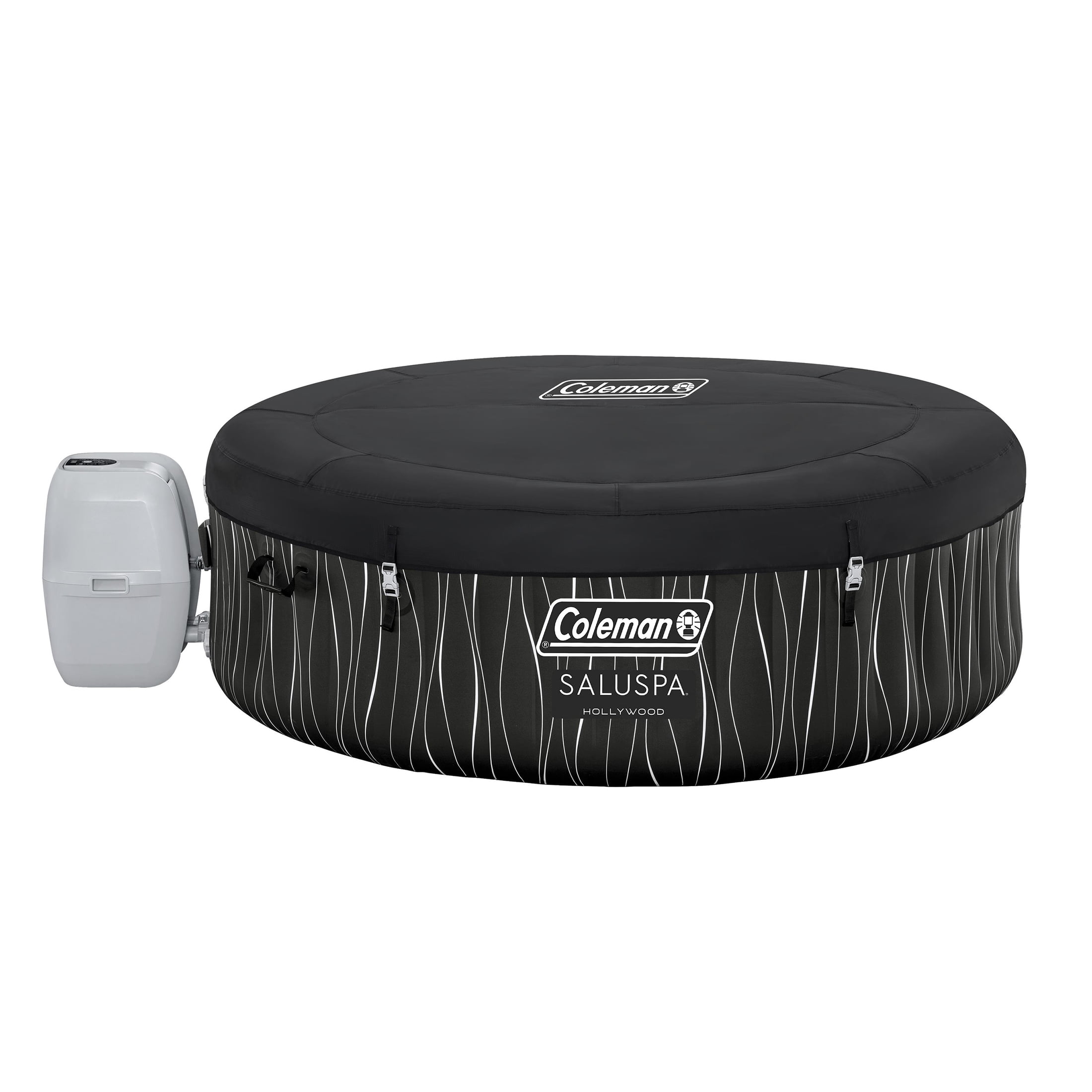 Coleman SaluSpa Hollywood Luxe AirJet Round Inflatable Hot Tub with LED Lights 4-6 Person with Pump #P08411 - Image 8