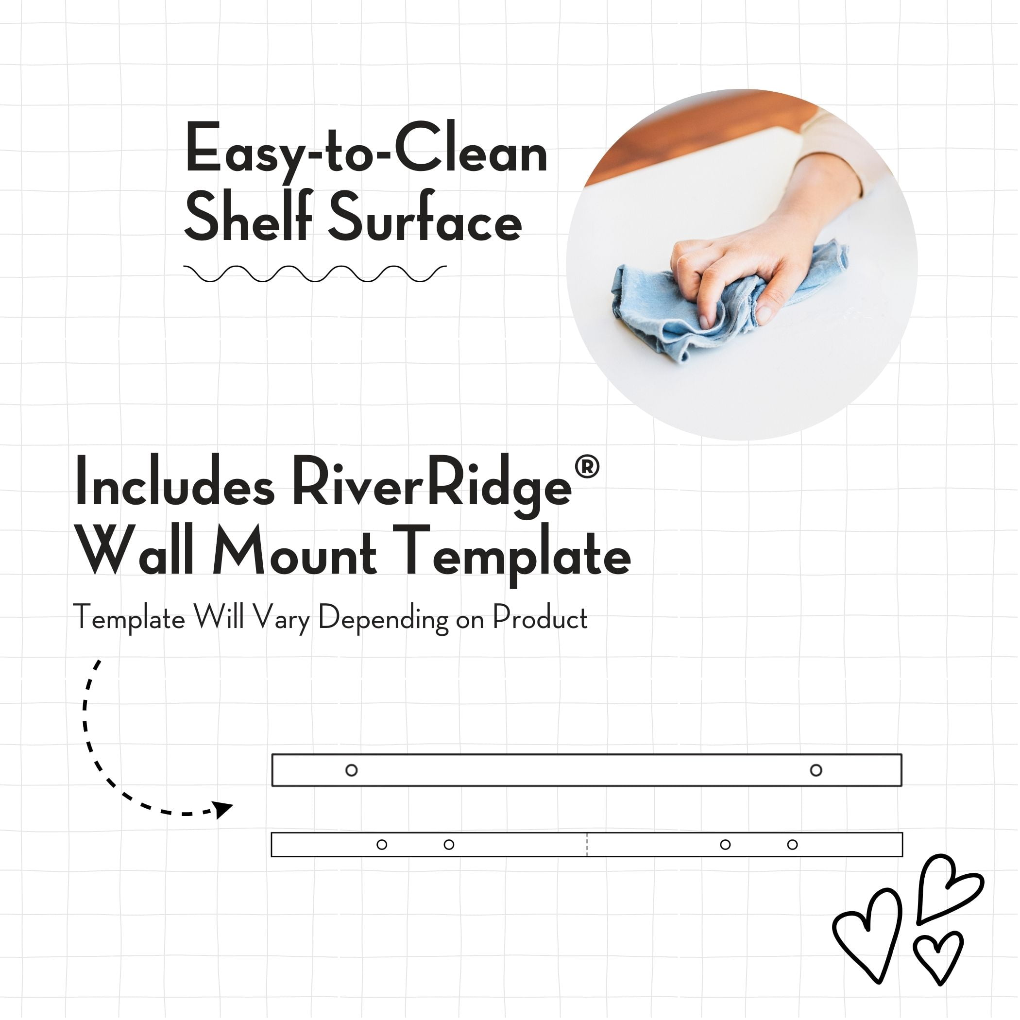 RiverRidge Kids Art Table Desk with Ladder Shelf and Open Storage Shelf for Playroom - White with 2 10" Floating Bookshelves - Image 8