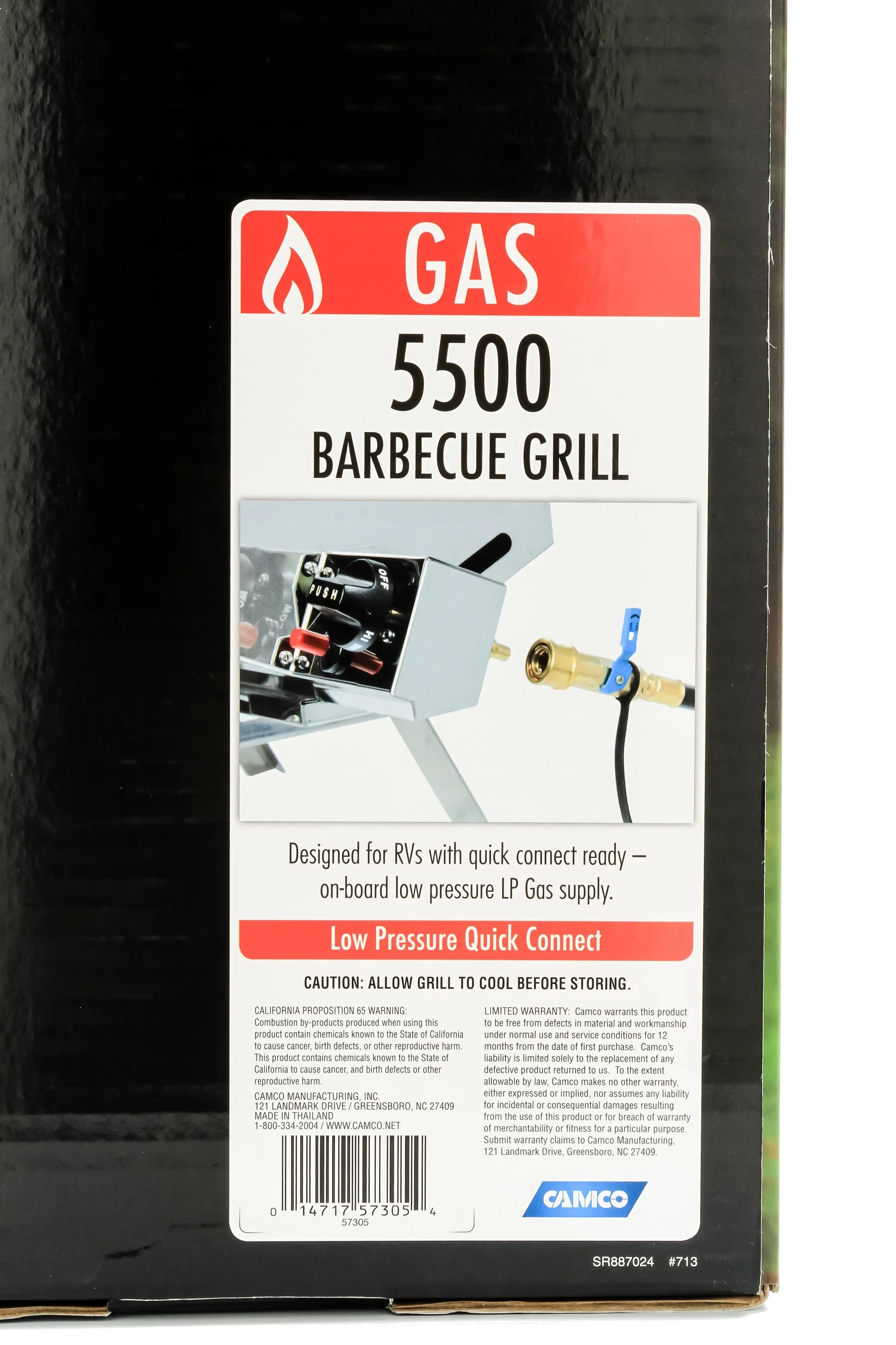 Camco 57305 Olympian 5500 Stainless Steel Portable/RV Grill - Image 11