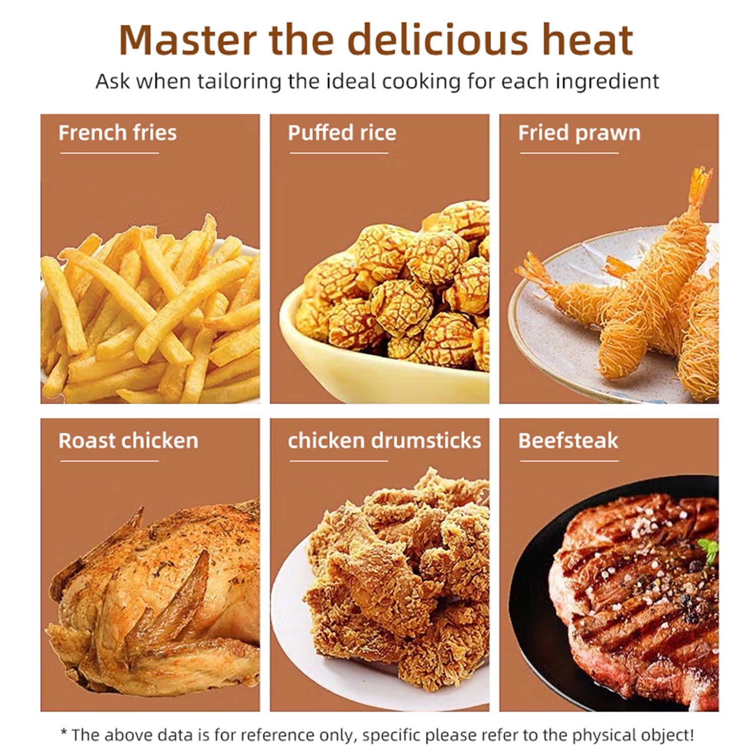 Wobythan Air Fryer 4.2 Quart White Deep Air Fryer With Voice Control, Oil-free Oven For French Fries - Image 6