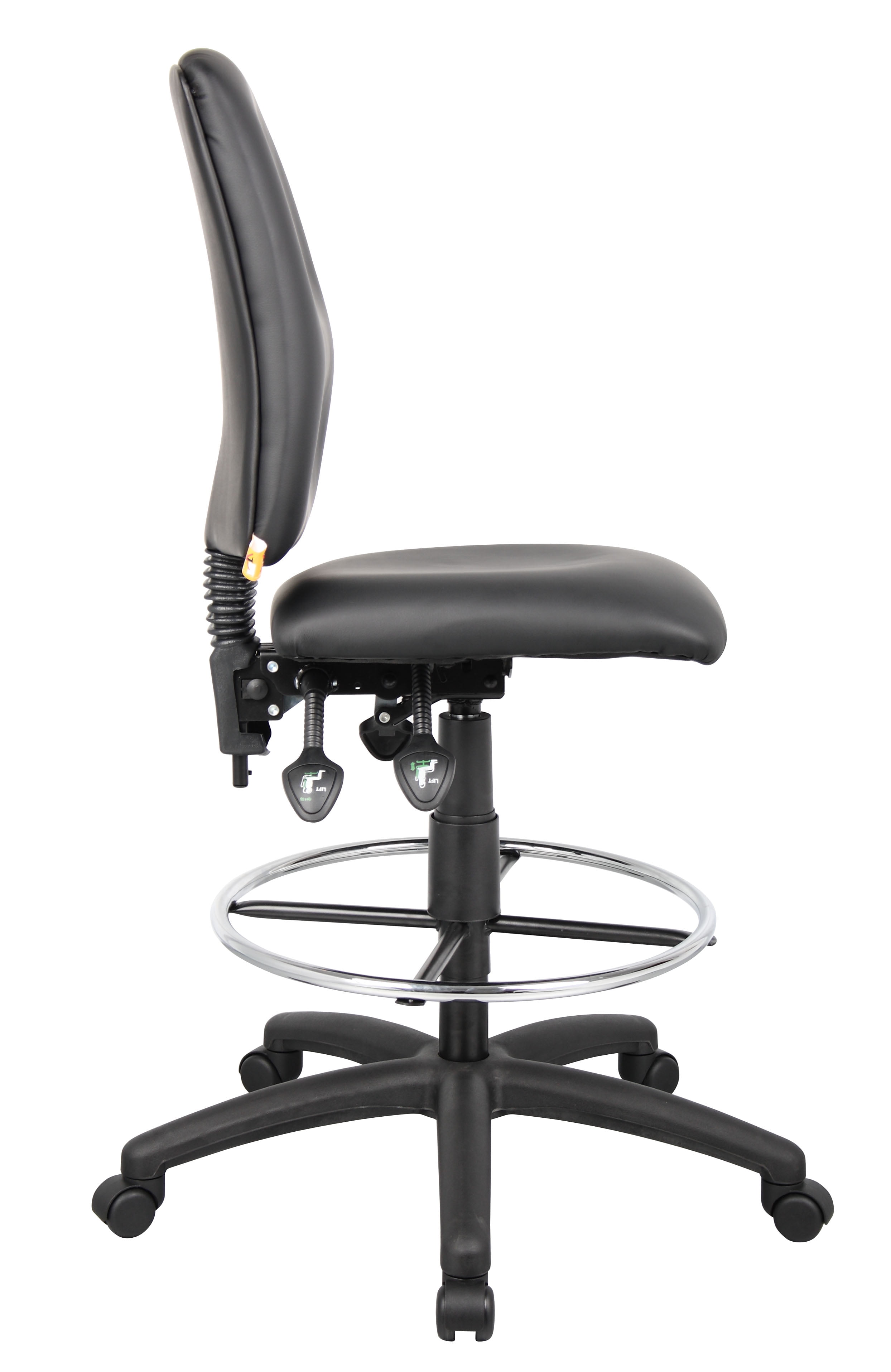 Boss Office Products Black Multifunction Drafting STool - Image 3