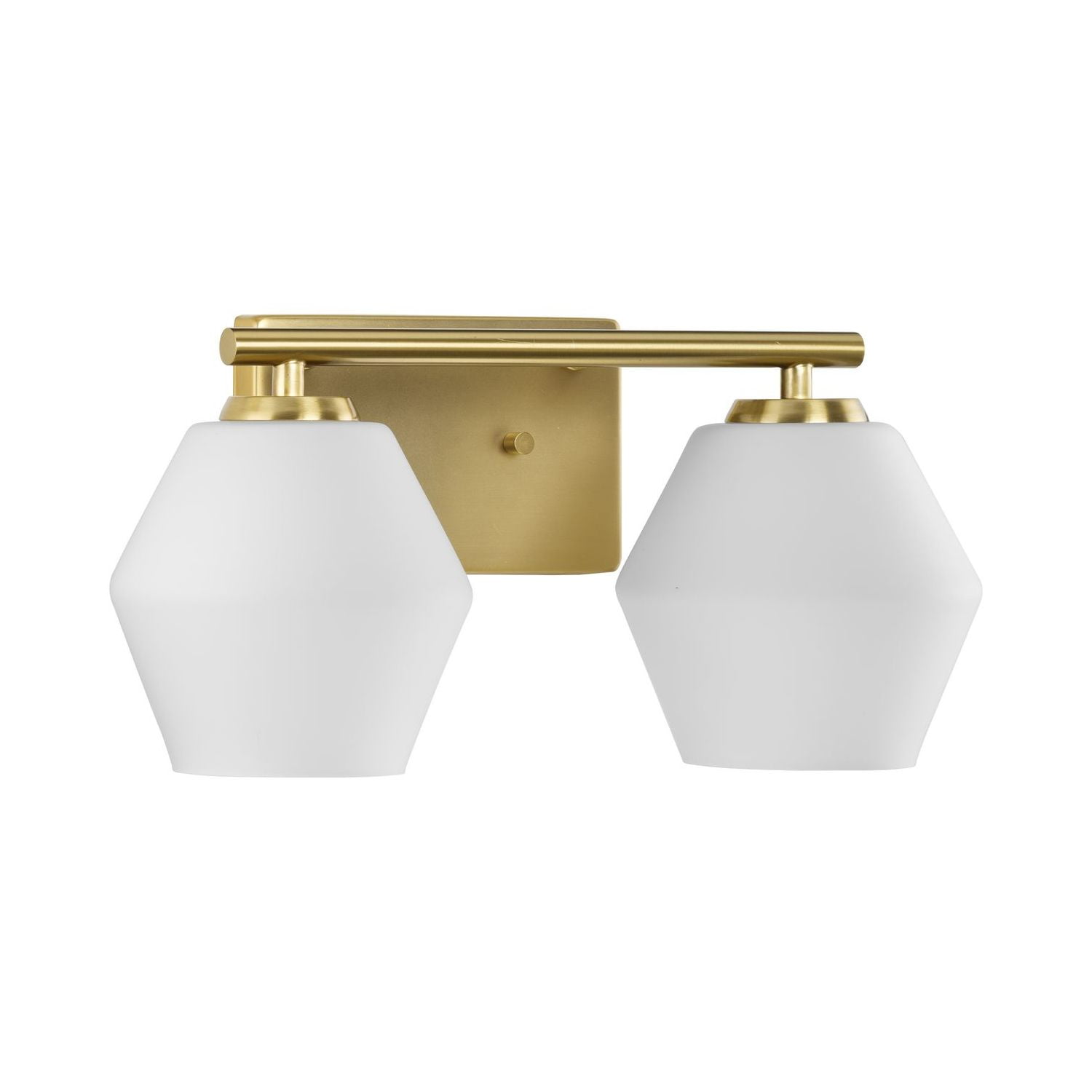 Copeland Collection Two-Light Brushed Gold Vanity Mid-Century Modern Vanity Light - Image 9