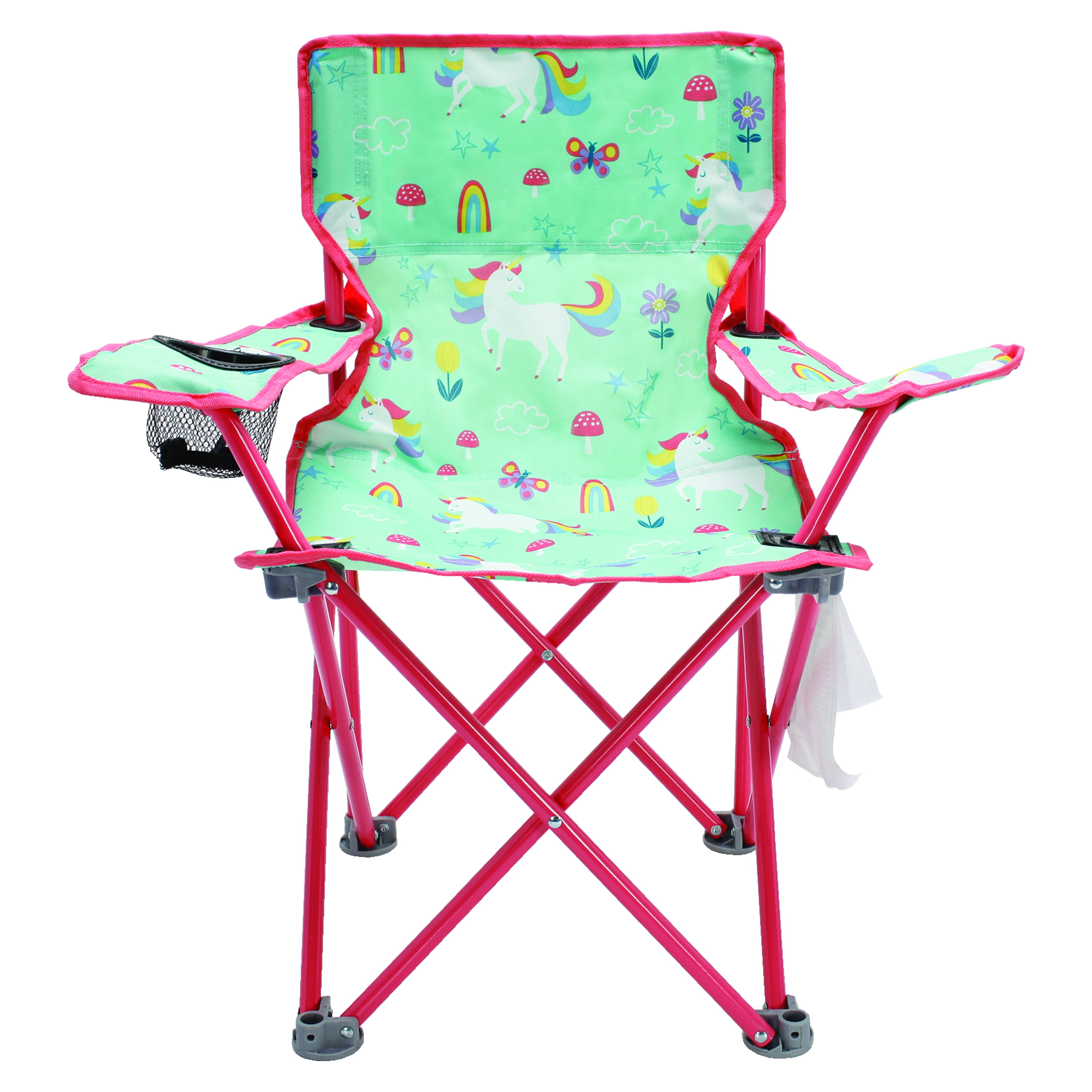 Crckt Kids Folding Camp Chair with Safety Lock, Unicorn Print, 125lb Capacity - Image 6