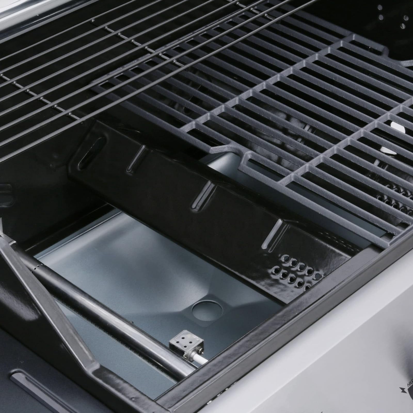 VANSTON 48,000 BTU Cart Style Liquid Propane Gas Grill, Stainless Steel BBQ Grill High Performance 3 Burners with Side Burner - Image 2