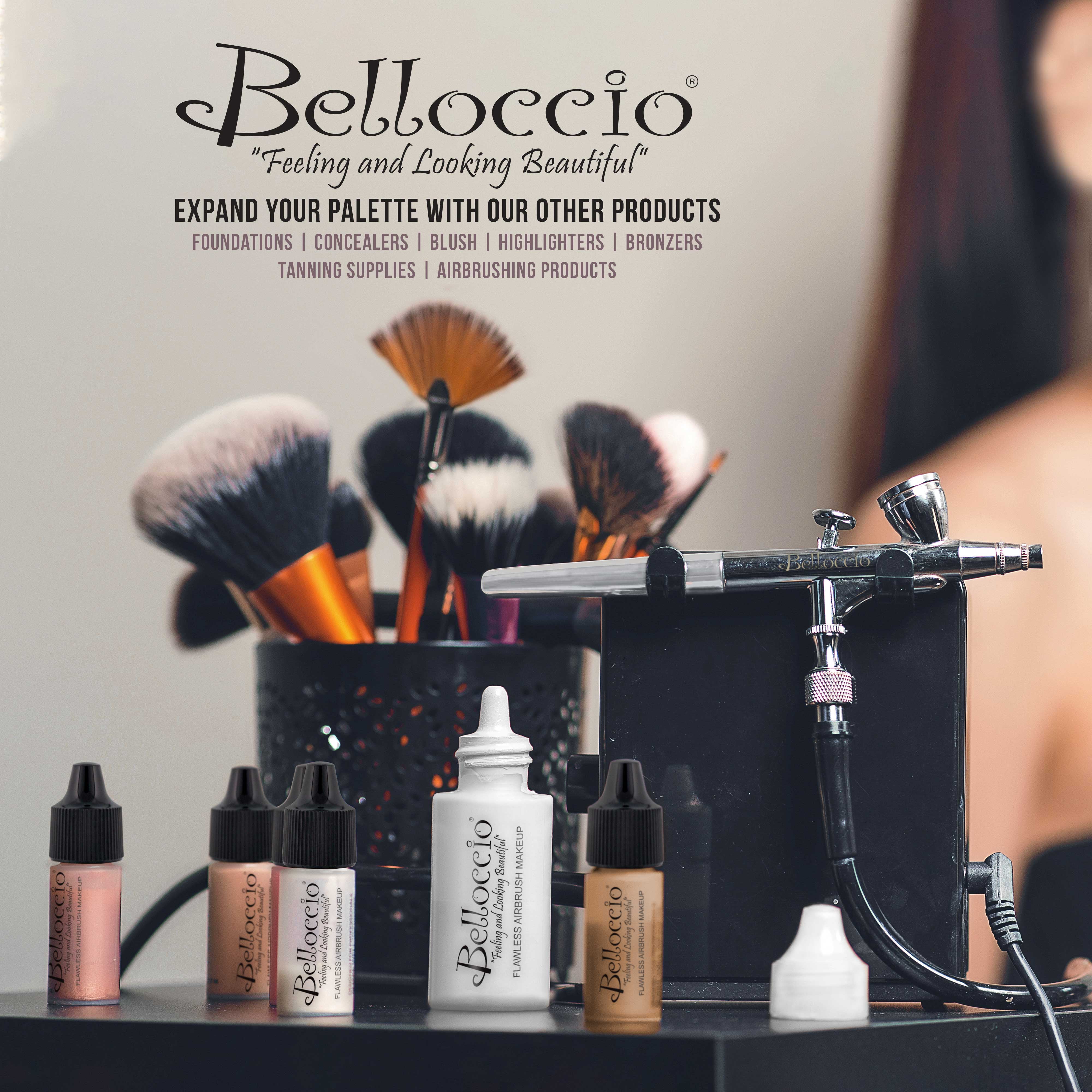 Belloccio Quiet Mini Airbrush Air Compressor Makeup, Spray Tanning, Tattoo, Cake - Image 5