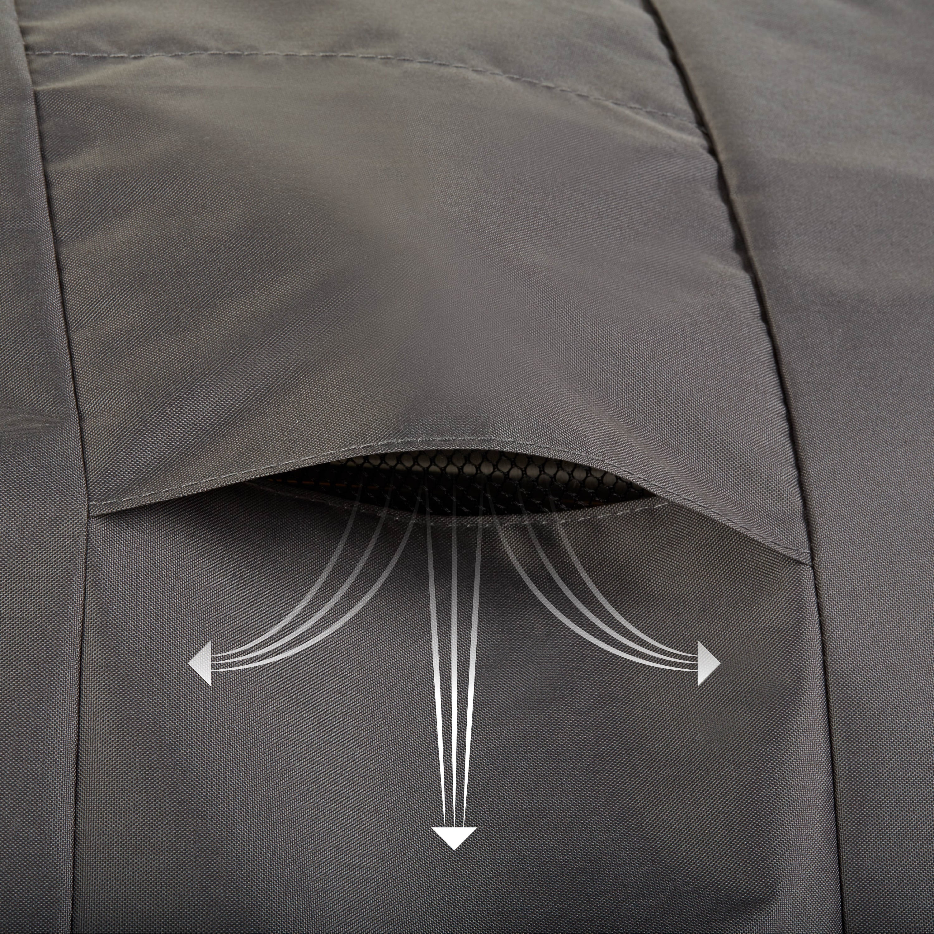 Modern Leisure Renaissance Patio Swing Cover, 81"L x 52"W x 70"H, Gray - Image 4