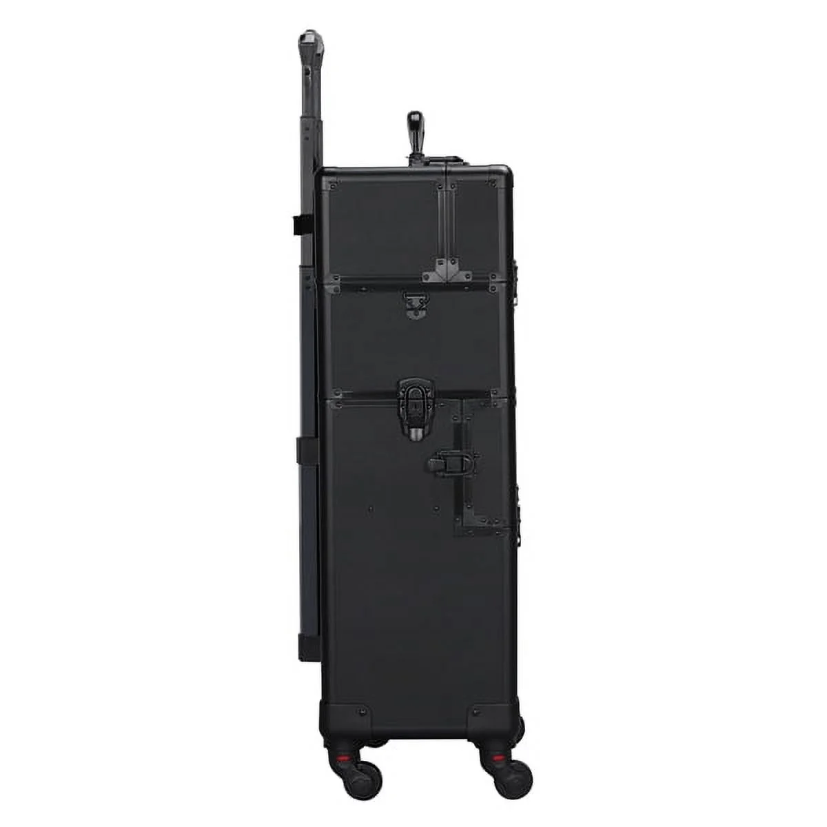 Alden Design 3-in-1 Rolling Professional Cosmetic Makeup Case, Black - Image 2