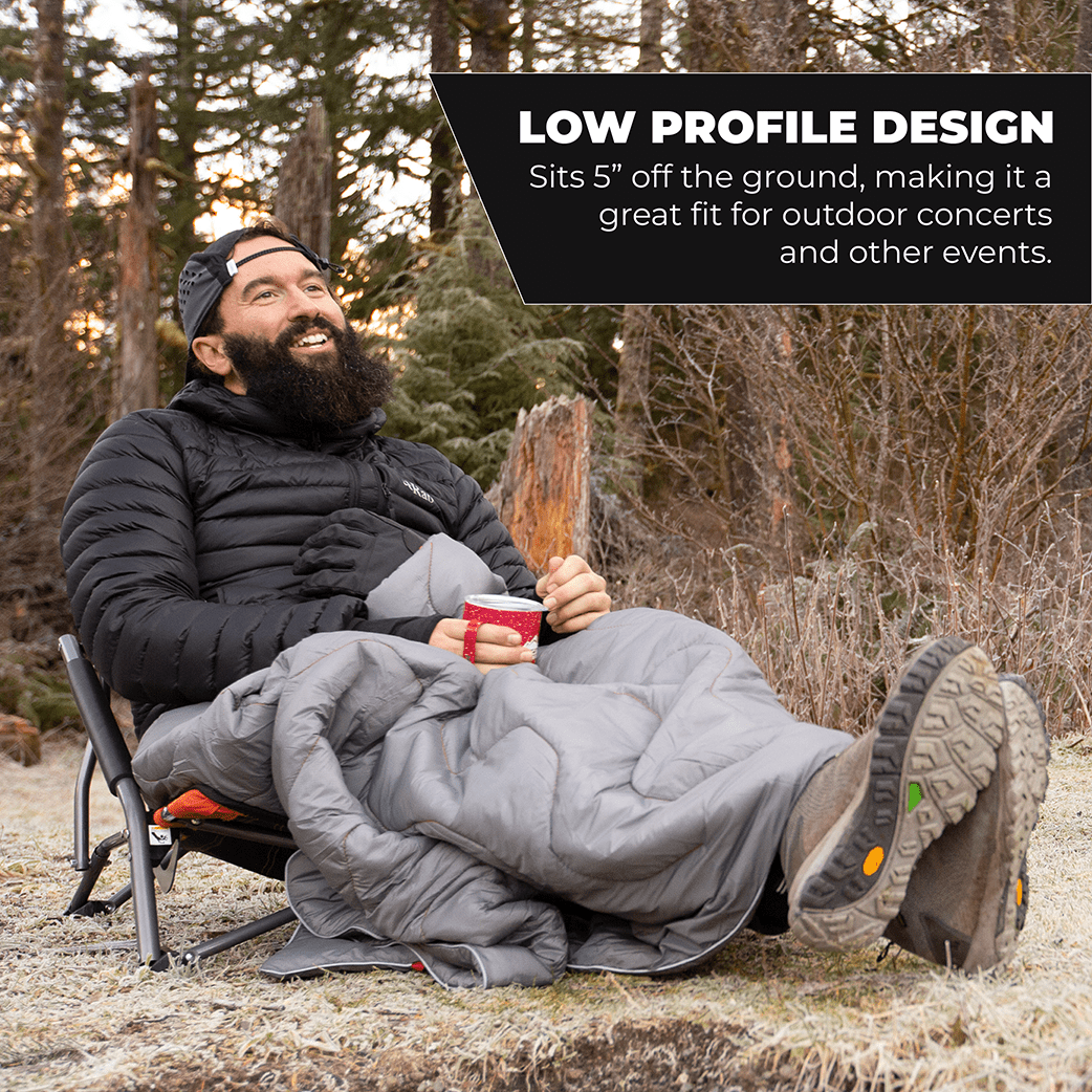 Cascade Mountain Tech Low Profile Camp Chair - Green, with Carry Bag - Image 11