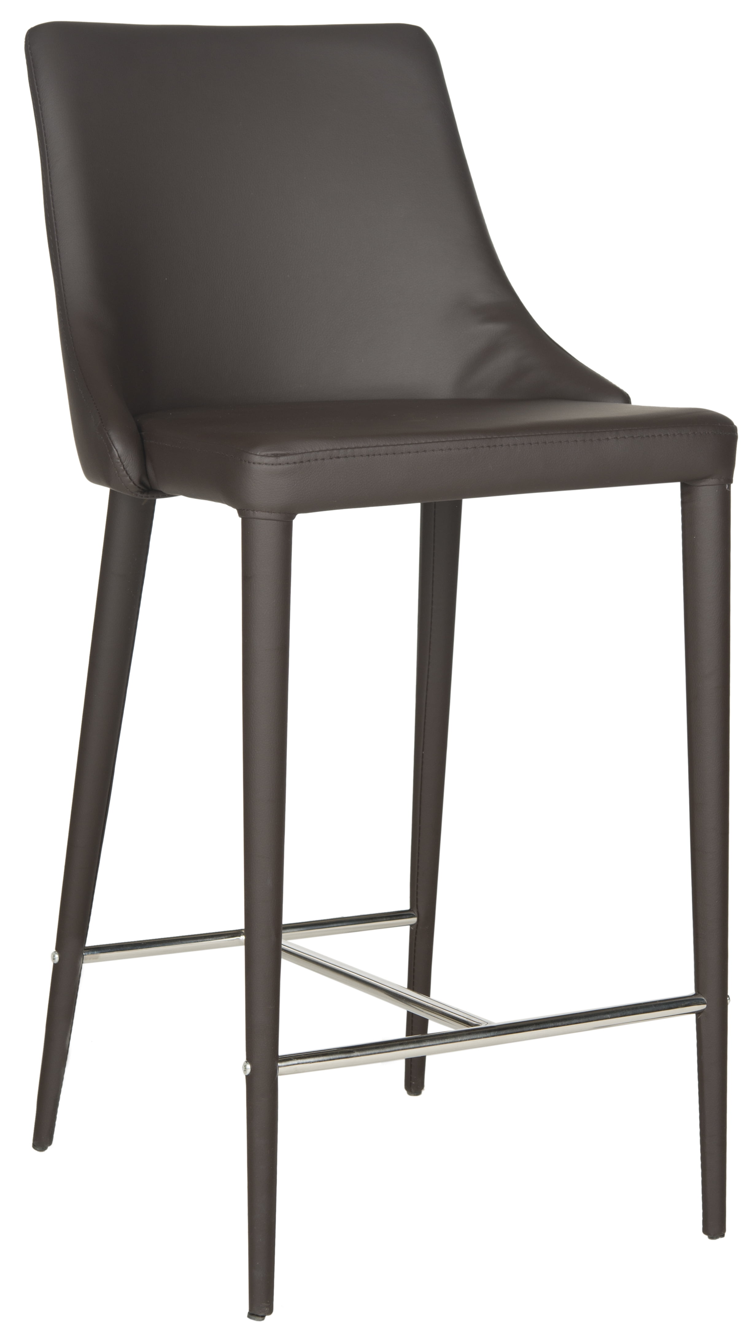 Safavieh Summerset Bicast Leather Counter Stool, Set of 2 - Image 3