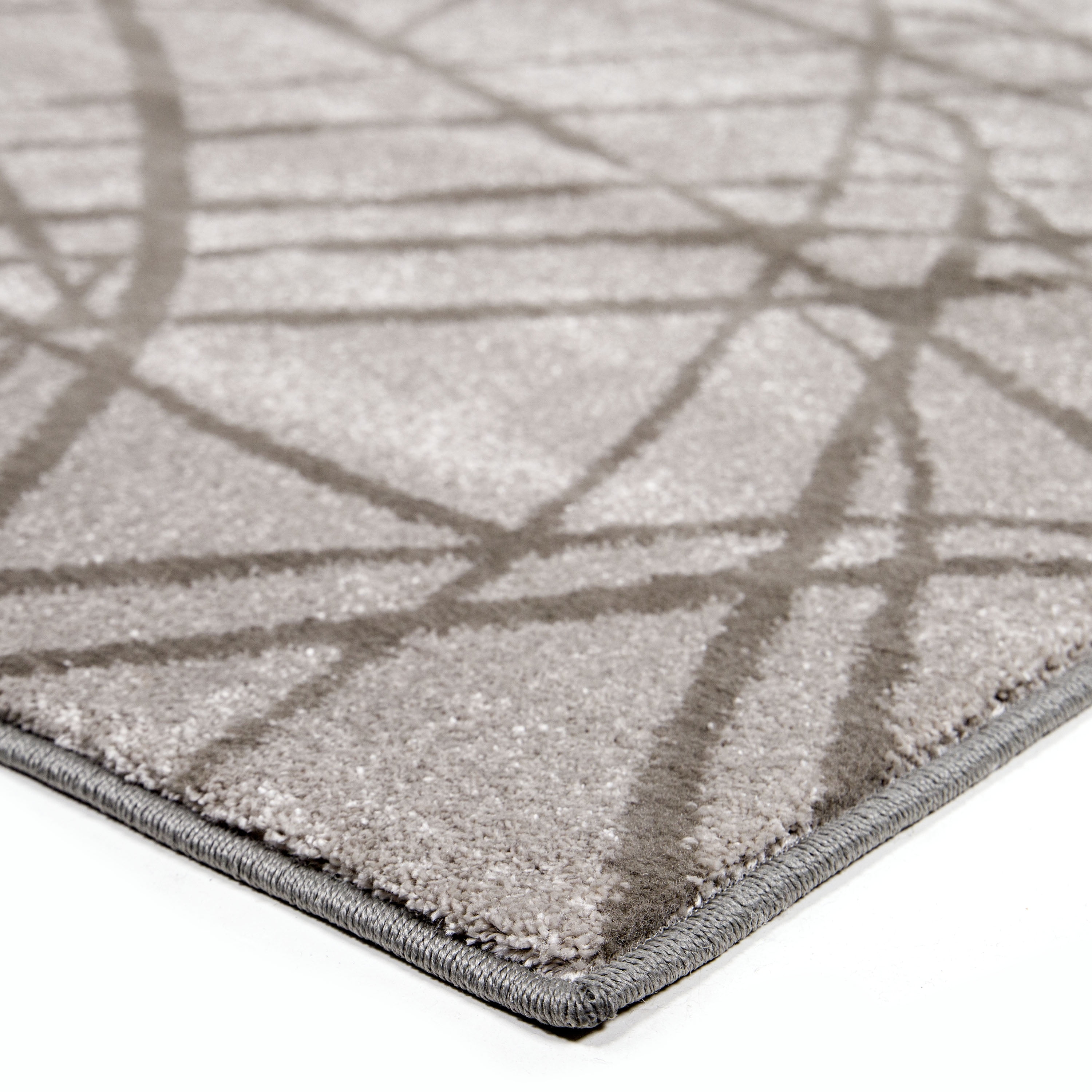 Orian Blaze Area Rug, Grey, 7'10" x 10'10" - Image 4