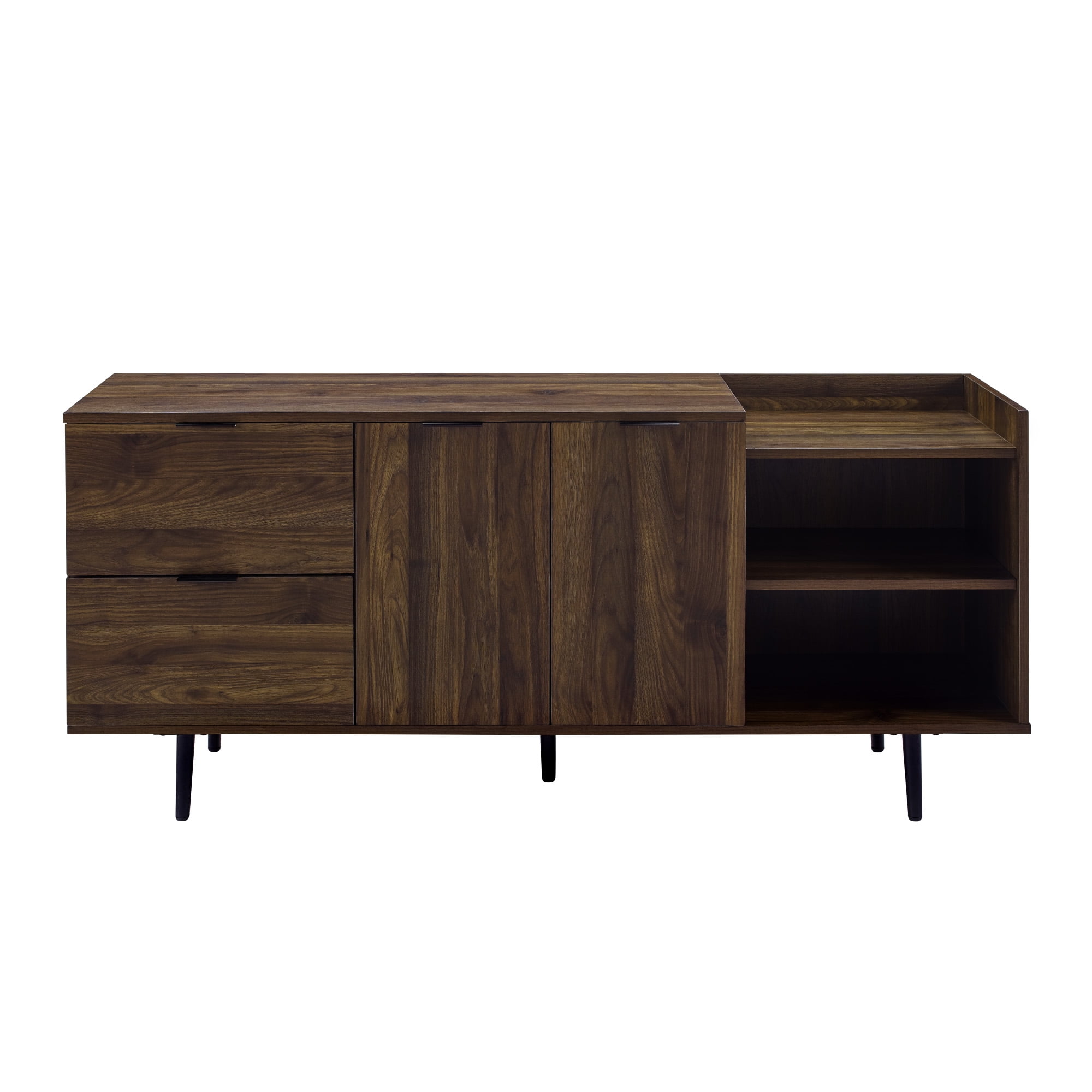Manor Park Dark Walnut Modern TV Stand for TVs up to 48" - Image 4