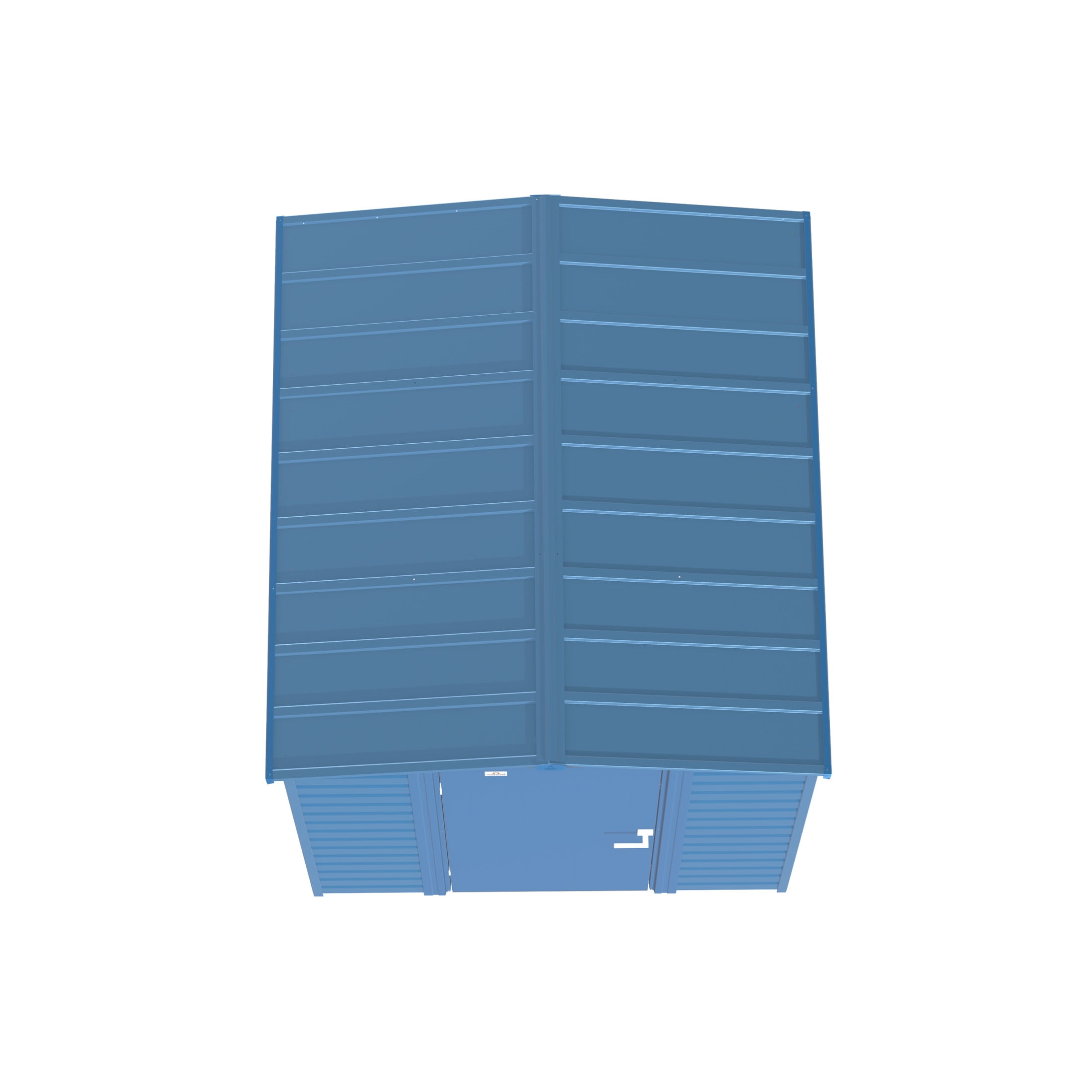 Arrow Select 6 x 5 x 7 ft Blue Grey Steel Storage Shed - Image 15