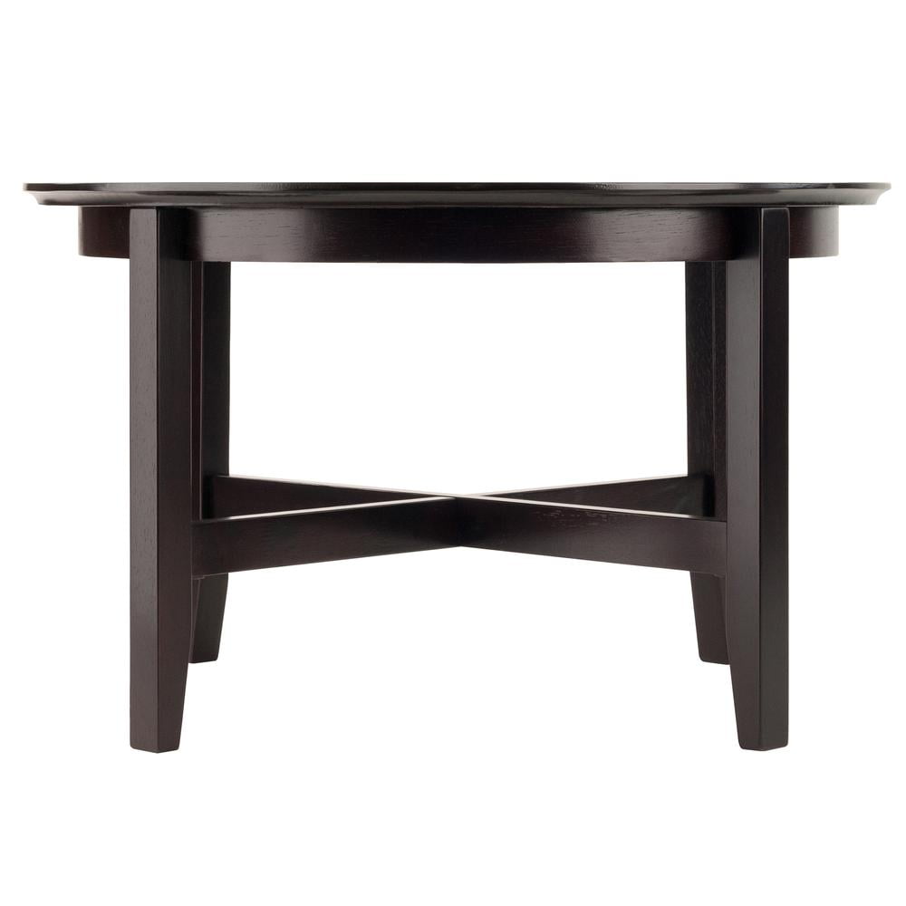 Winsome Wood Toby Round Coffee Table, Espresso Finish - Image 2