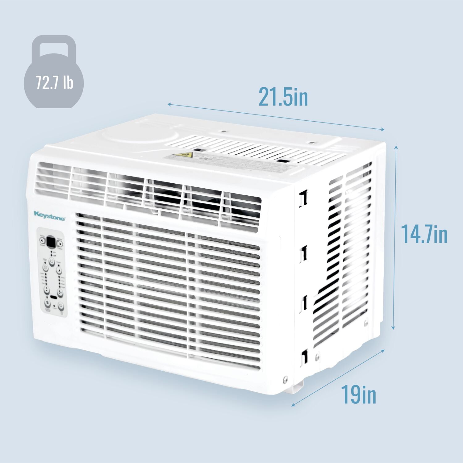 Keystone New 12,000 BTU 230V 550 Sq ft Window/Wall Air Conditioner with 11,000 BTU Supplemental Heat , KSTHW12B - Image 8